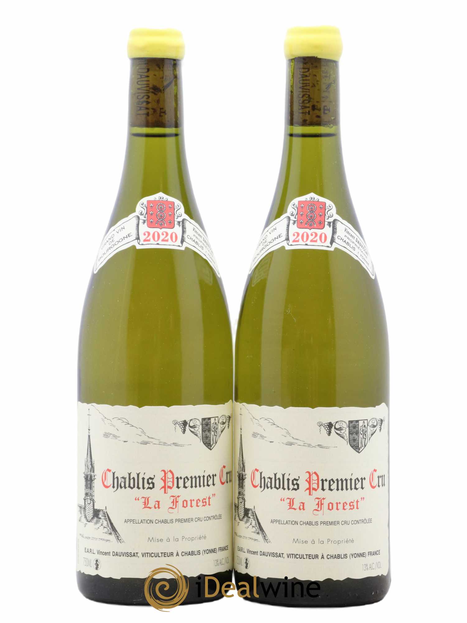 Chablis 1er Cru La Forest Vincent Dauvissat (Domaine) 2020 - Lot de 2 bouteilles - 0