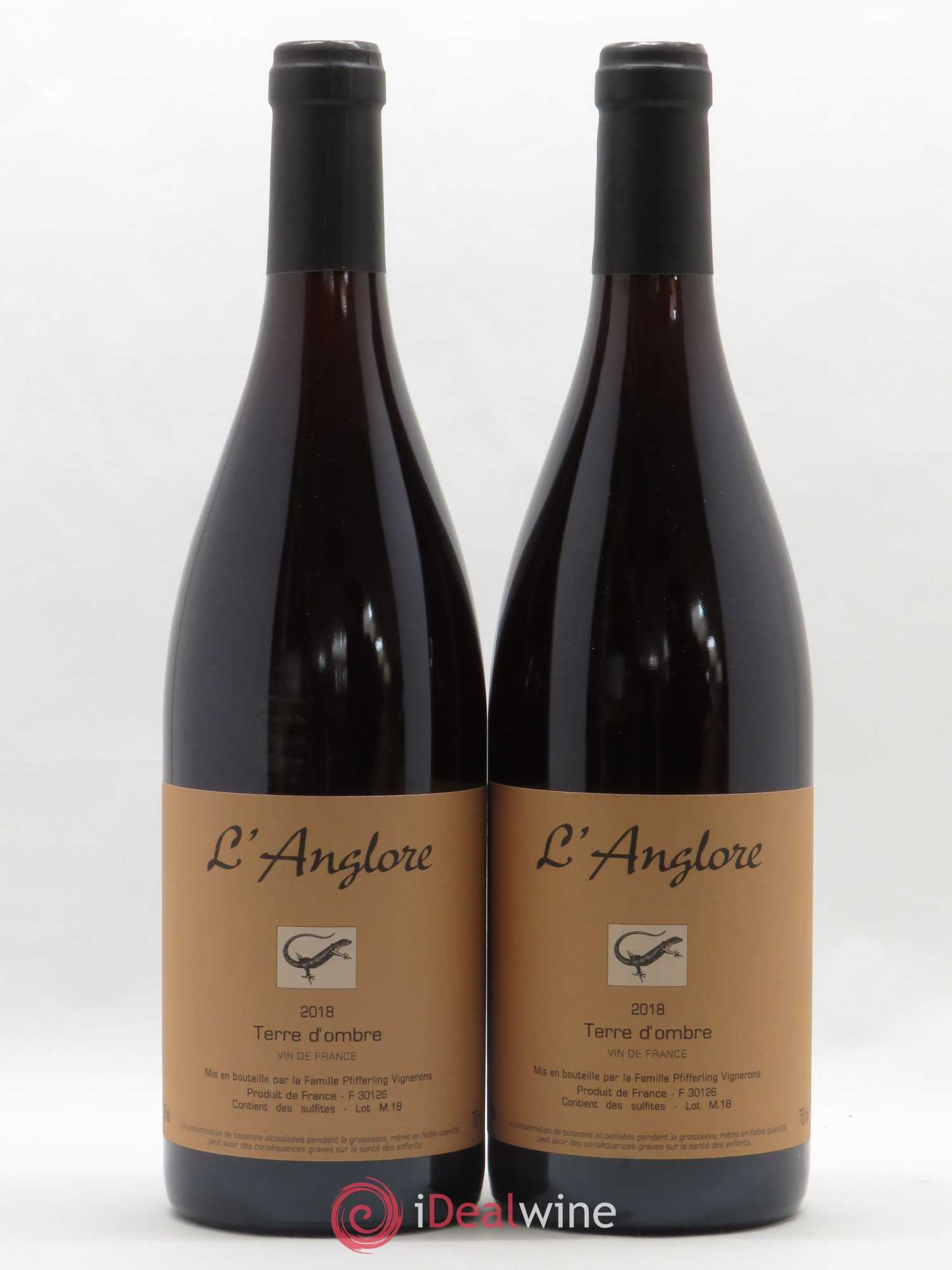 Vin de France Terre d'Ombre L'Anglore 2018 - Lot de 2 bouteilles - 0