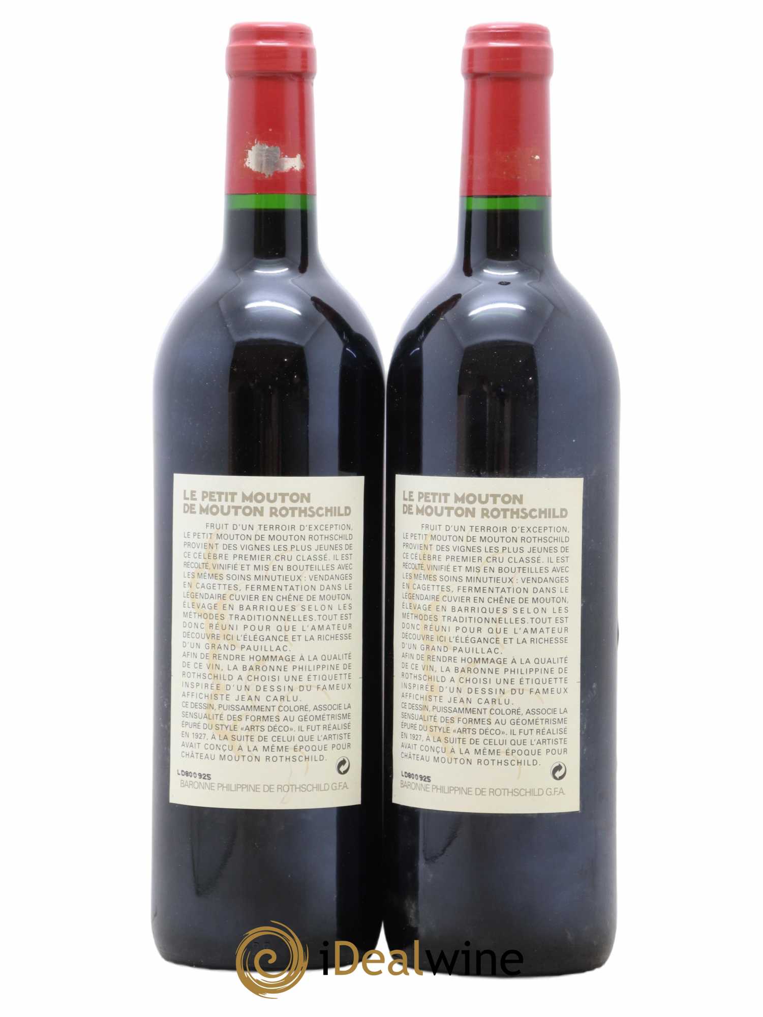 Petit Mouton Second Vin 1996 - Lot of 2 bottles - 1