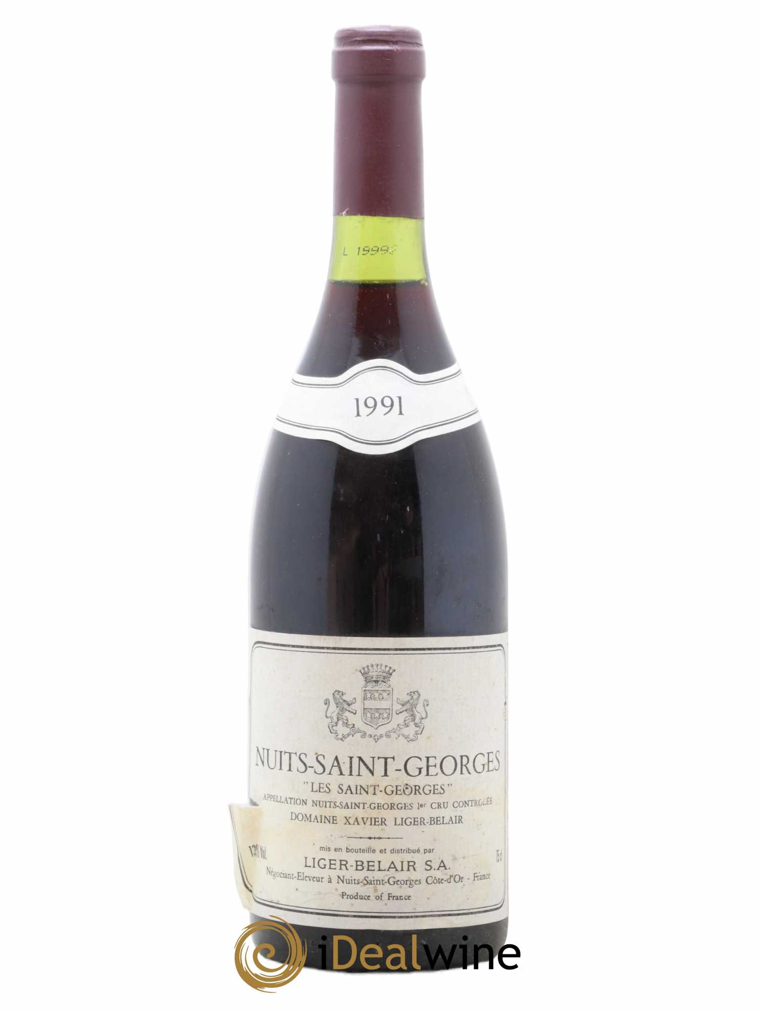 Nuits-Saint-Georges 1er Cru Les Saints Georges Xavier liger Belair 1991 - Lot de 1 bouteille - 0