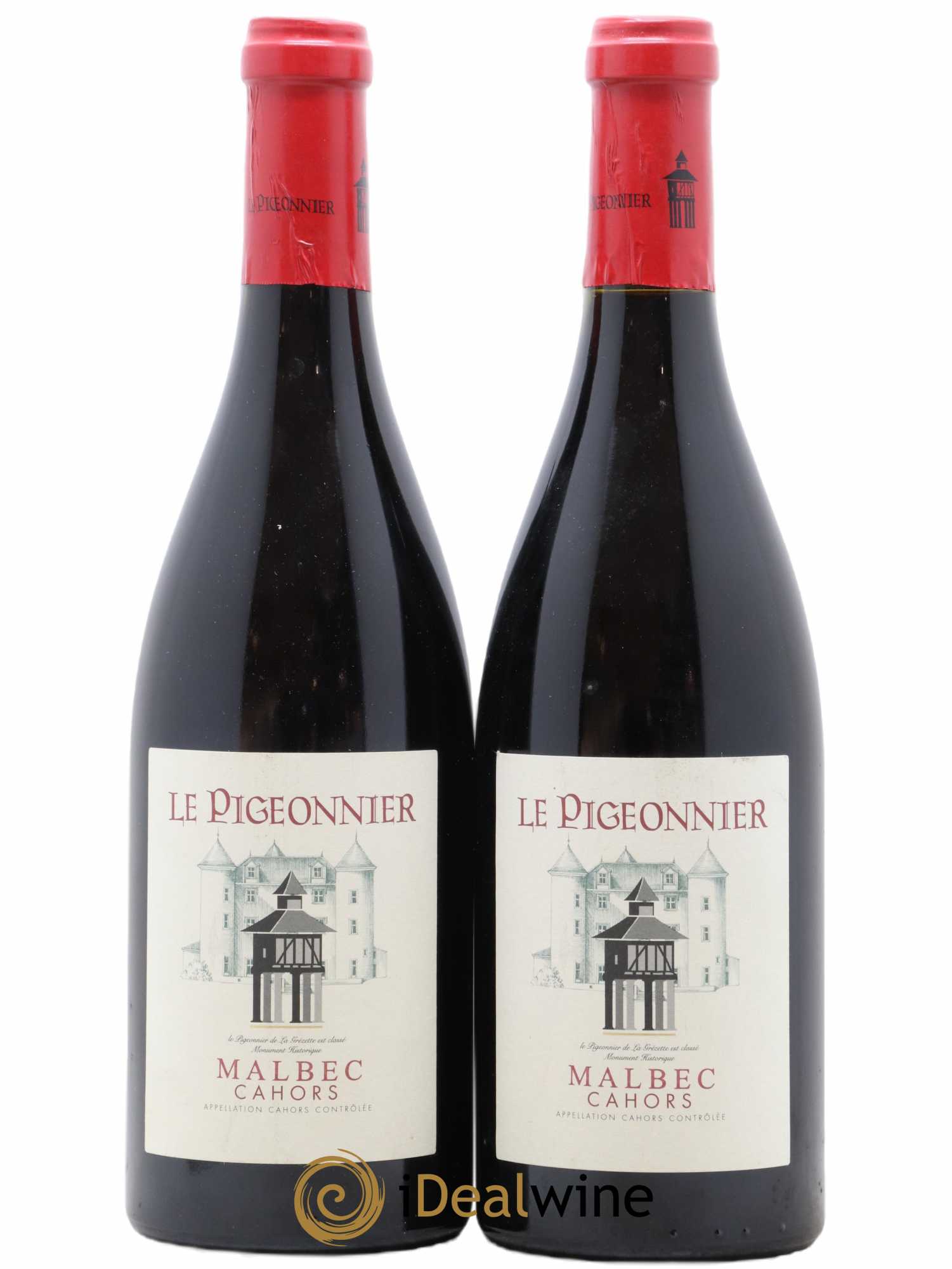 Cahors Château Lagrezette Le Pigeonnier Alain Dominique Perrin 2001 - Lot de 2 bouteilles - 0