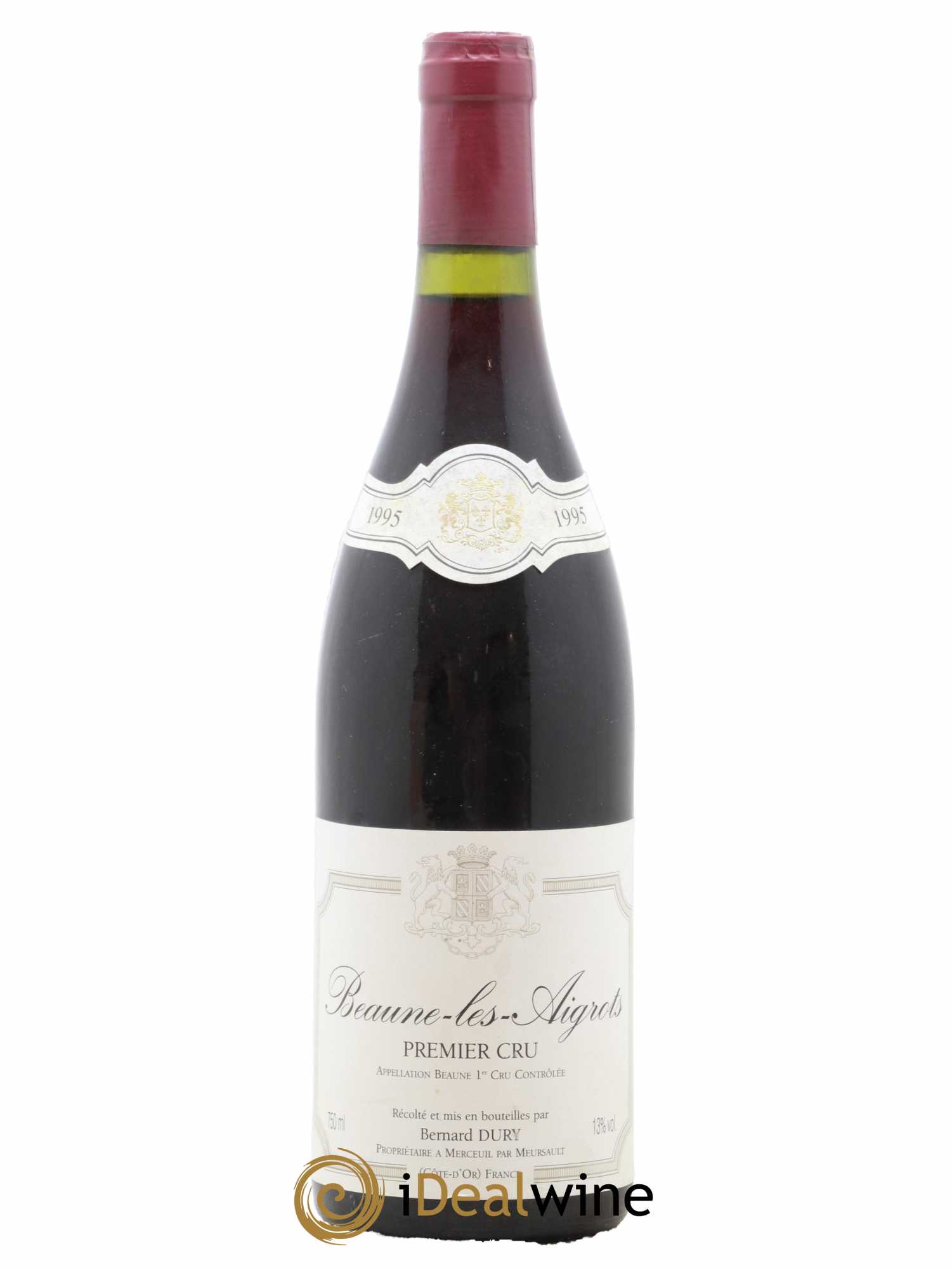 Beaune 1er Cru Les Aigrots Domaine Bernard Dury 1995 - Posten von 1 Flasche - 0
