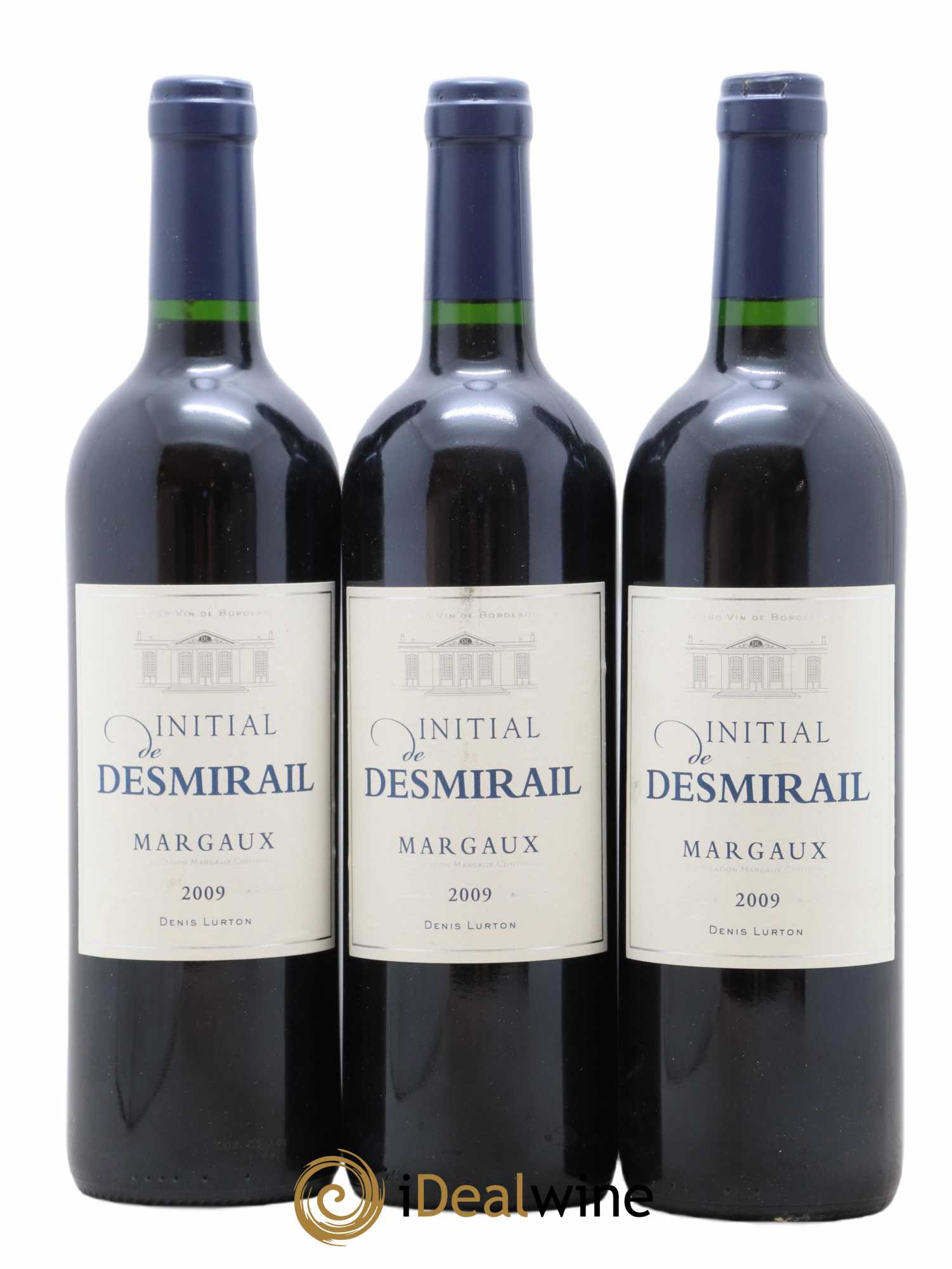 Bordeaux Margaux Initial de Desmirail 2009 - Lot de 3 bouteilles - 0