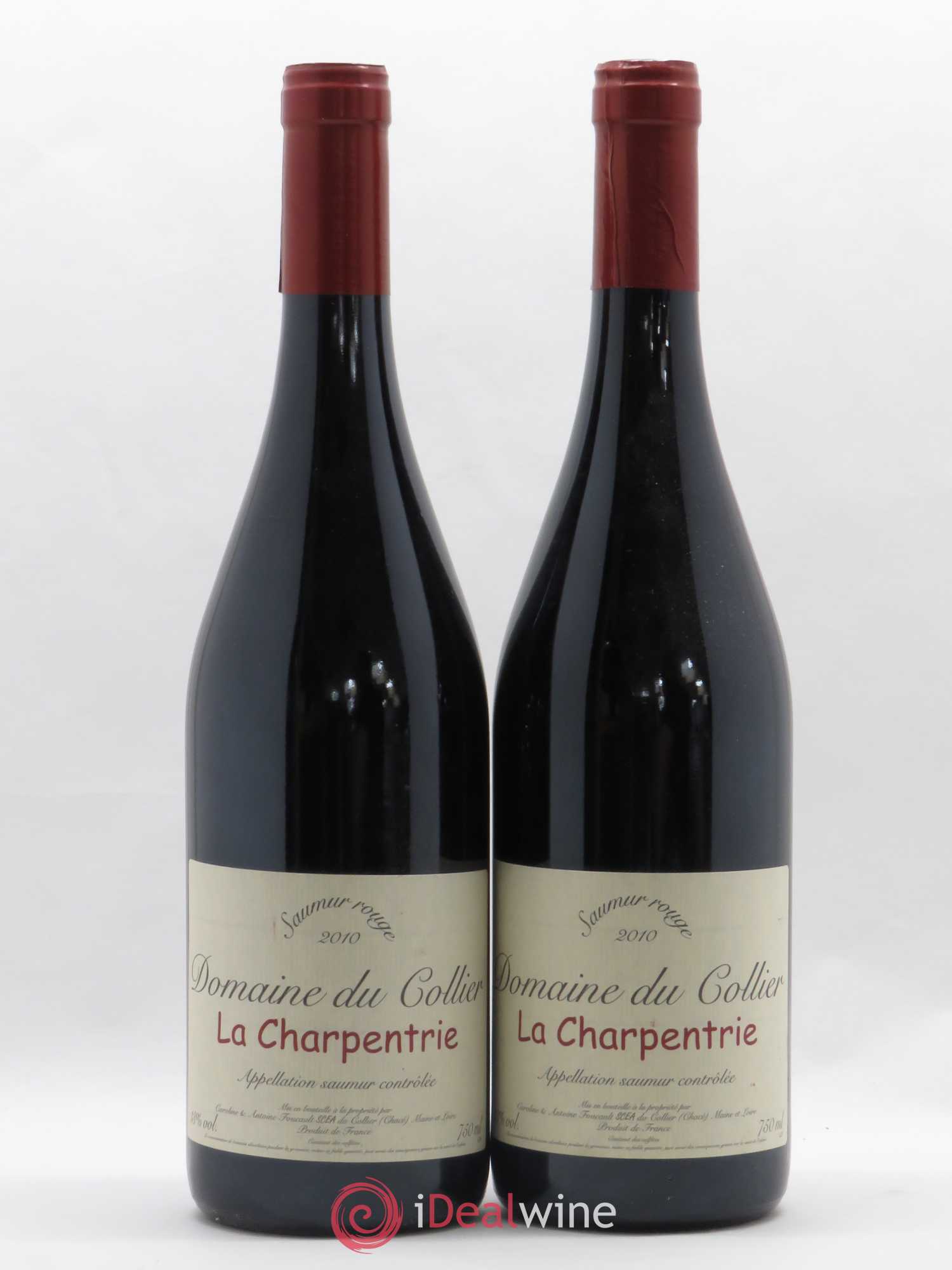 Saumur La Charpentrie Domaine du Collier 2010 - Lot de 2 bouteilles - 0