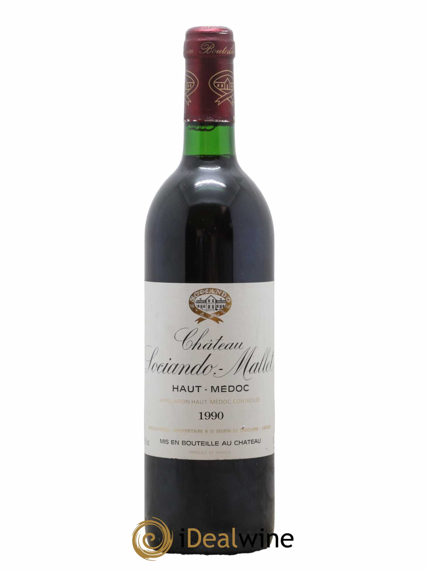 Château Sociando Mallet 1990 - Posten von 1 Flasche - 0