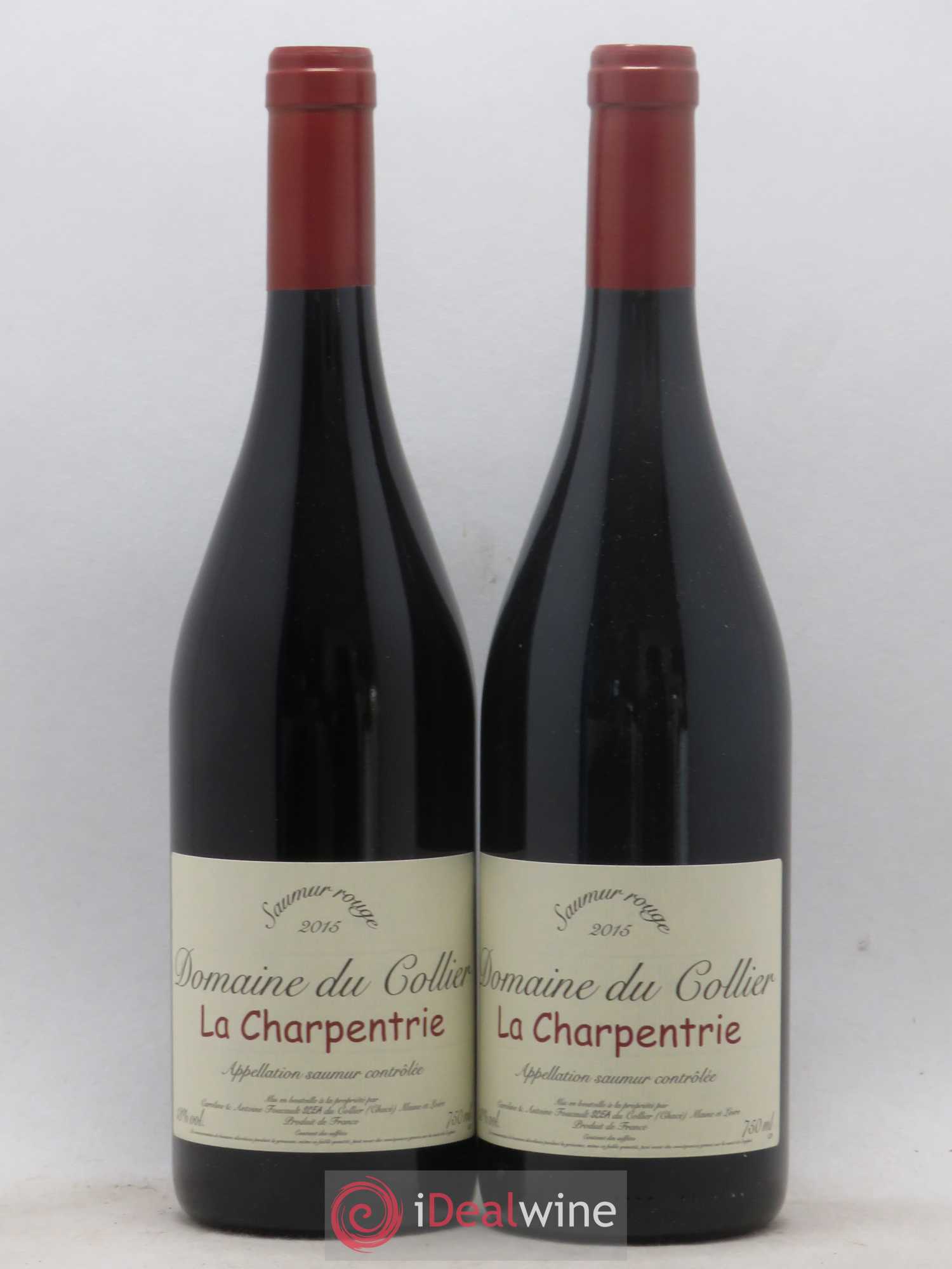 Saumur La Charpentrie Domaine du Collier 2015 - Lot de 2 bouteilles - 0