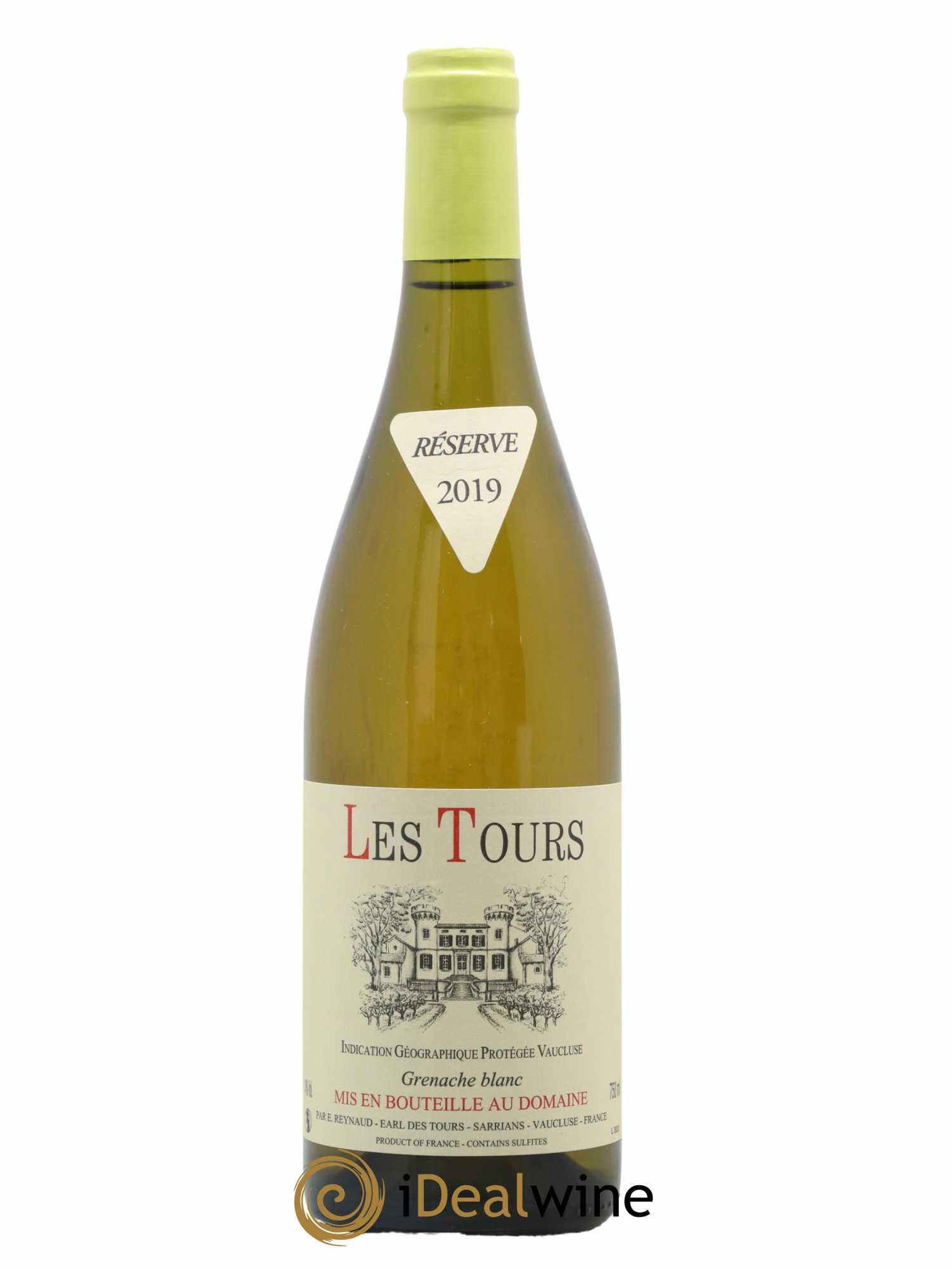 Vaucluse (Vin de Pays de Vaucluse) Les Tours Grenache Blanc Emmanuel Reynaud 2019 - Lot de 1 bouteille - 0