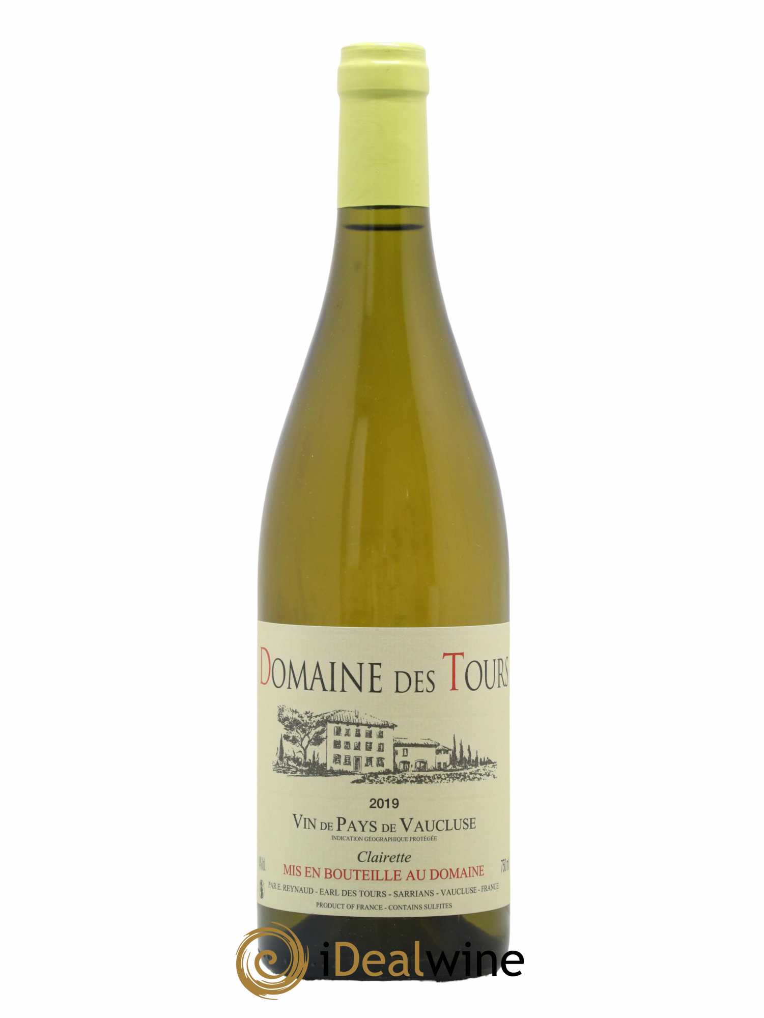 Vaucluse (Vin de Pays de Vaucluse) Domaine des Tours Emmanuel Reynaud Clairette 2019 - Lot de 1 bouteille - 0