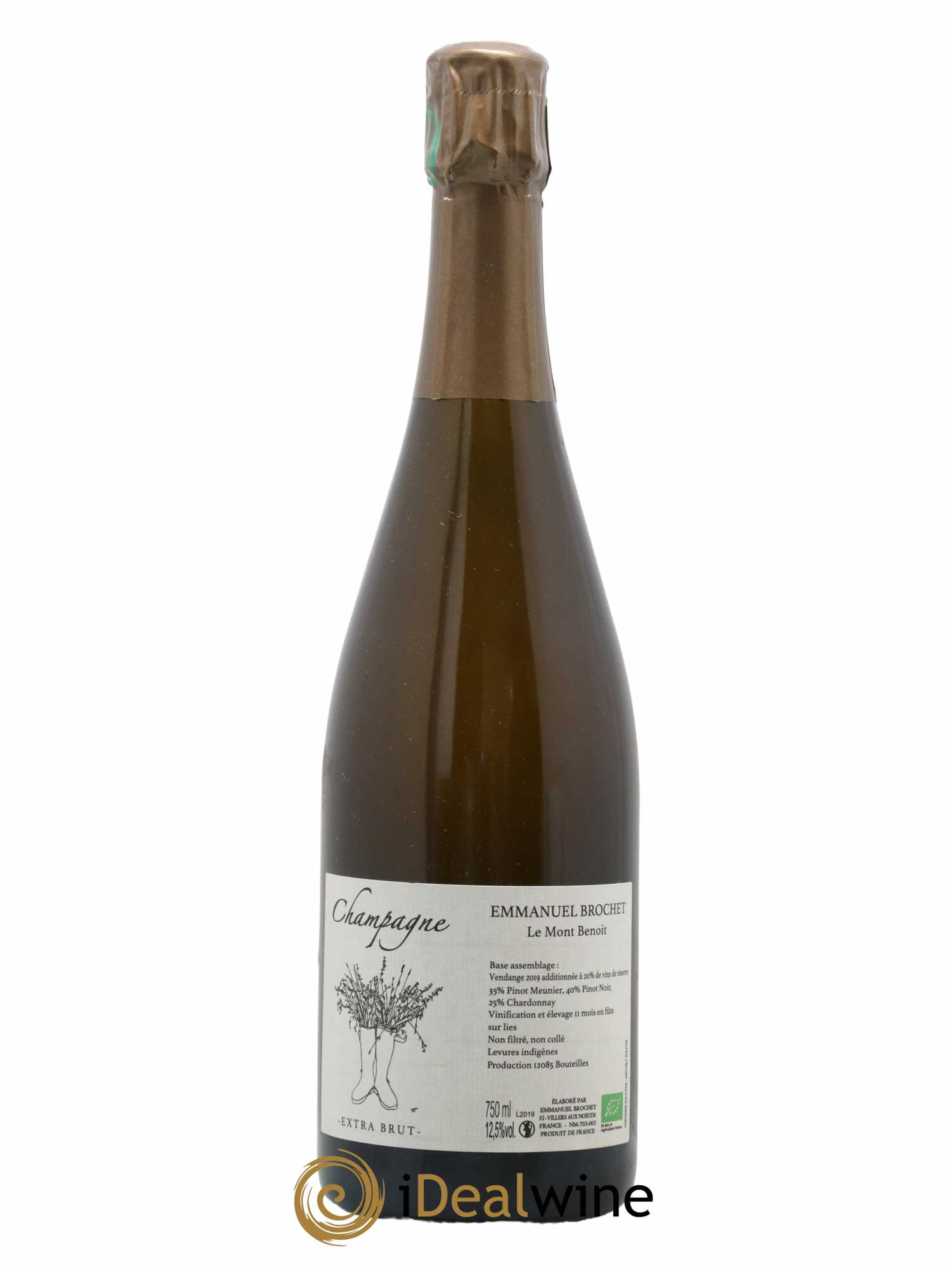 Le Mont Benoit Extra-Brut Emmanuel Brochet - Lot de 1 bouteille - 0