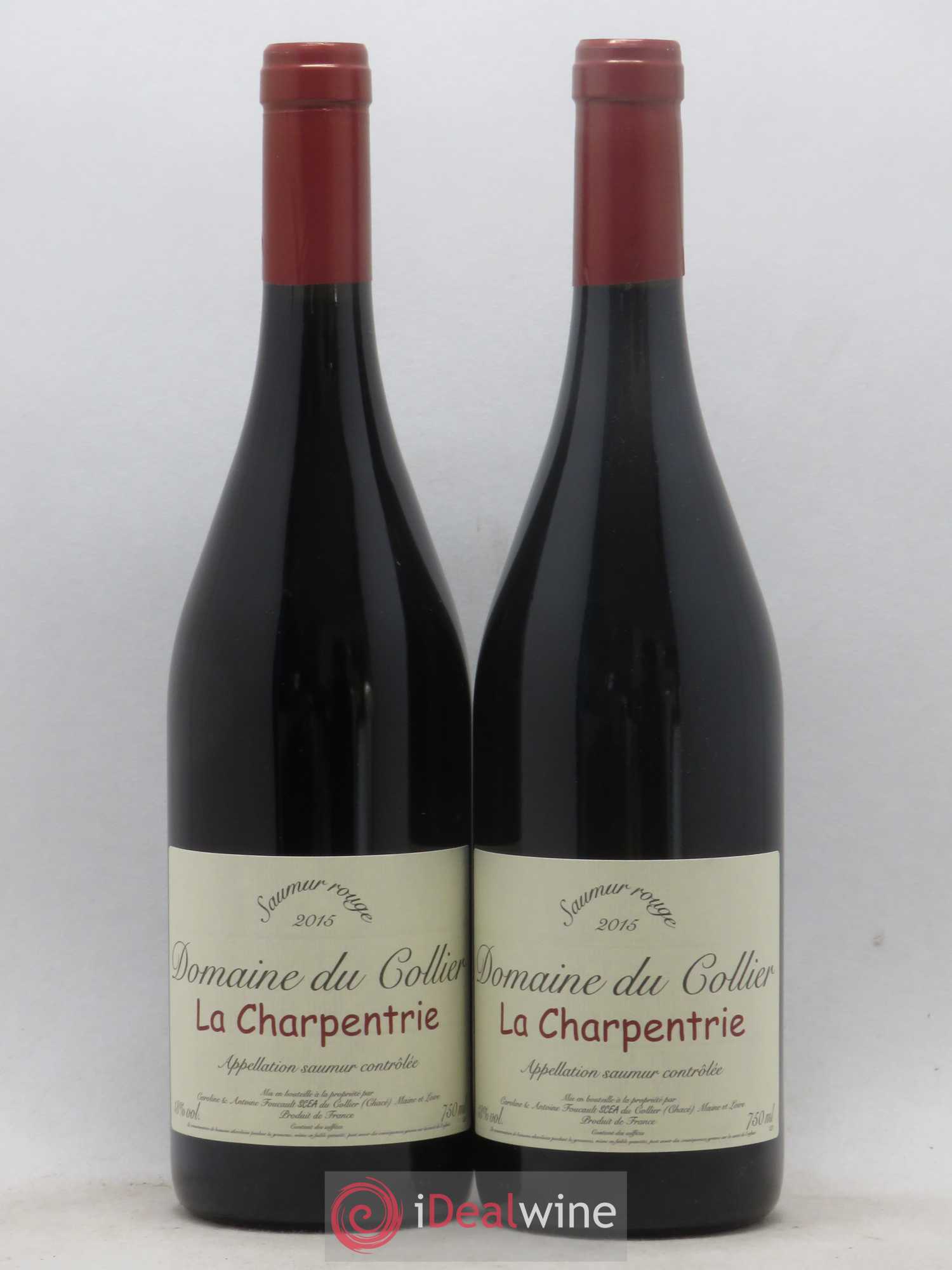 Saumur La Charpentrie Domaine du Collier 2015 - Lot de 2 bouteilles - 0