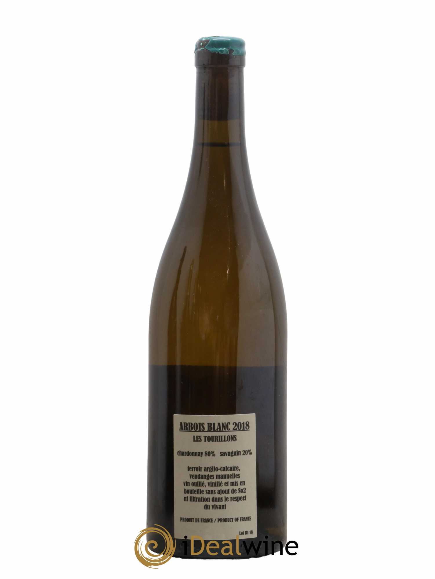 Arbois Chardonnay Savagnin Les Tourillons Adeline Houillon & Renaud Bruyère 2018 - Lot de 1 bouteille - 1