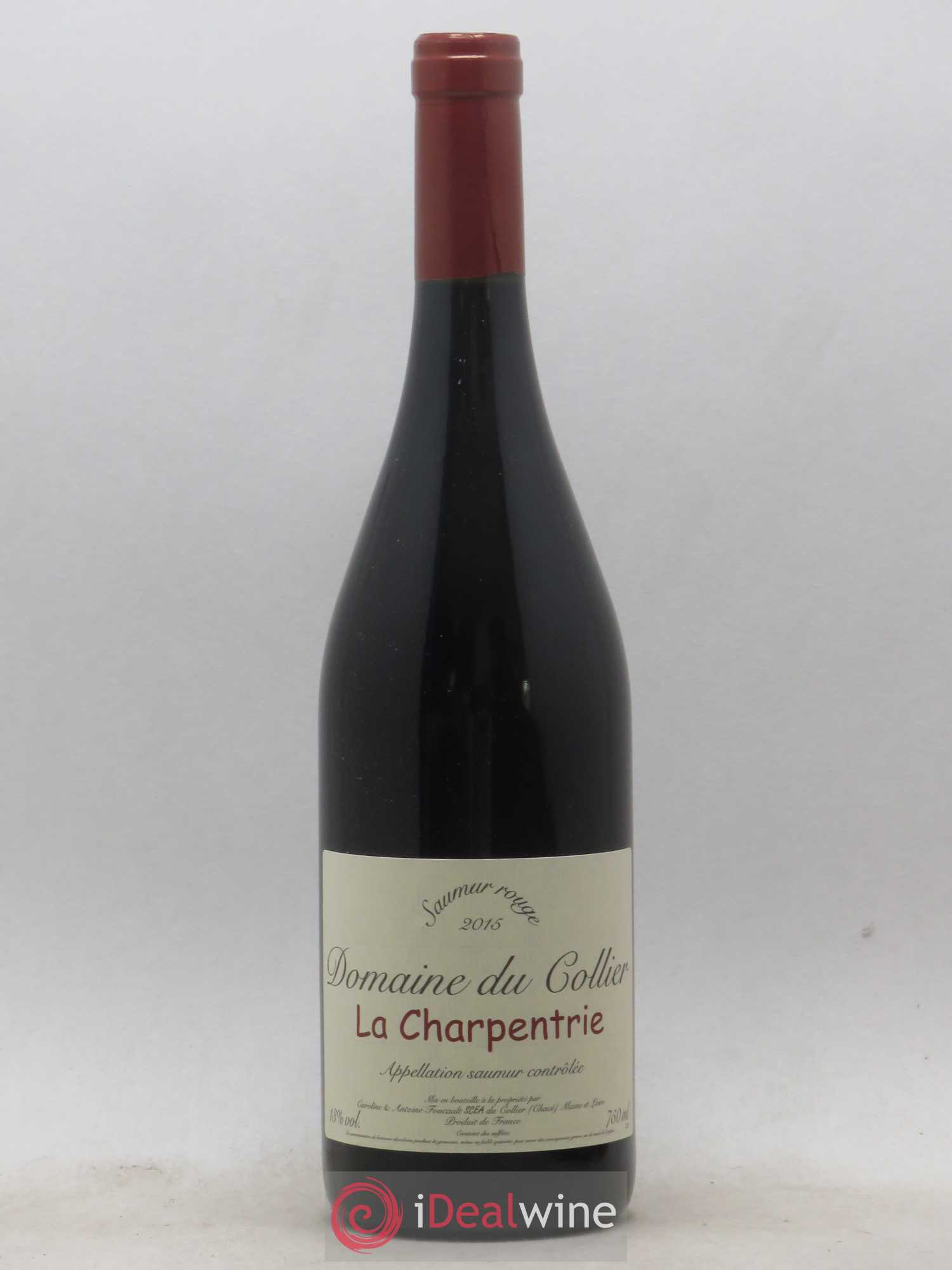 Saumur La Charpentrie Domaine du Collier 2015 - Lot de 1 bouteille - 0