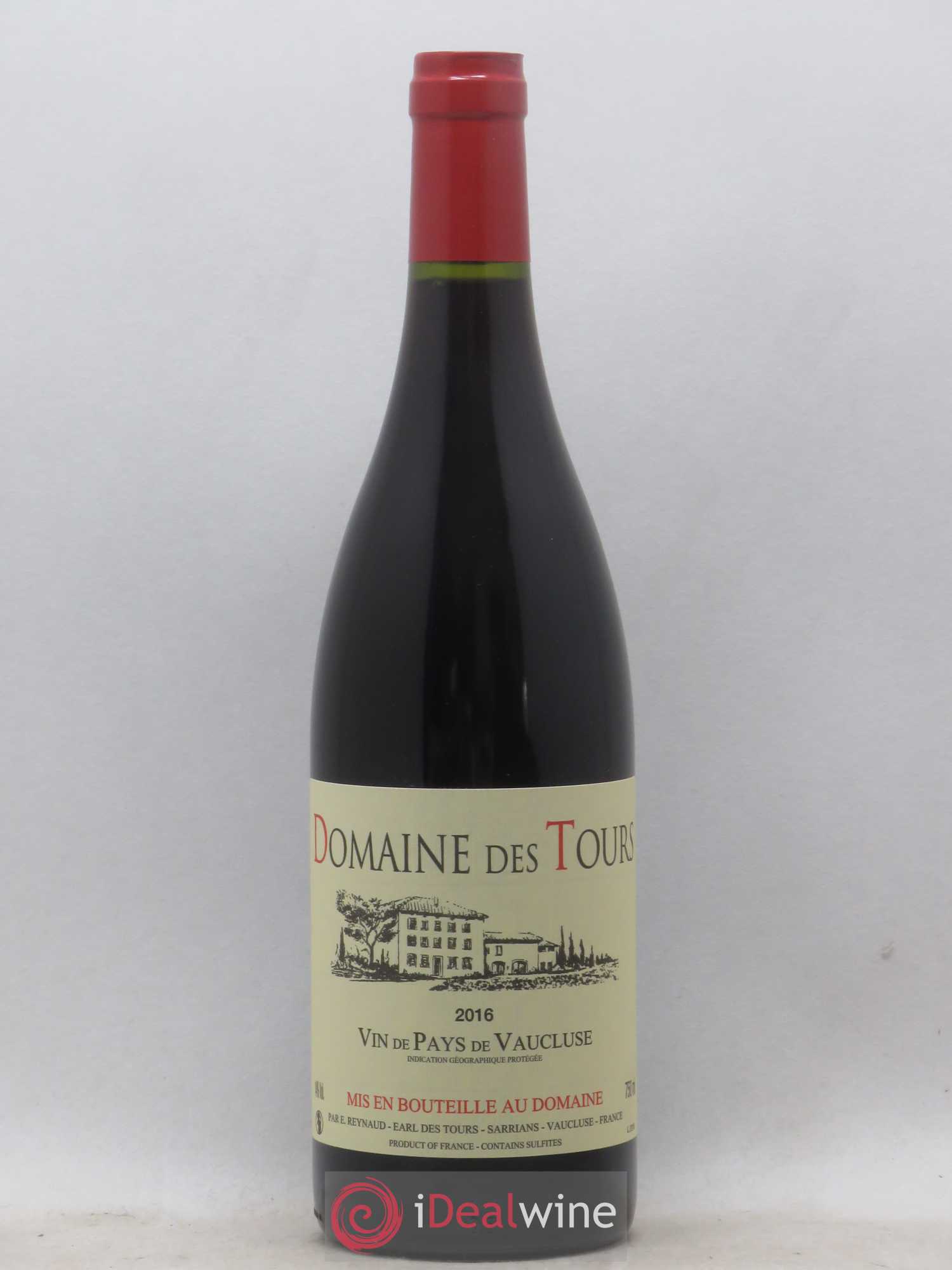 Vaucluse (Vin de Pays de Vaucluse) Domaine des Tours Emmanuel Reynaud 2016 - Lot de 1 bouteille - 0