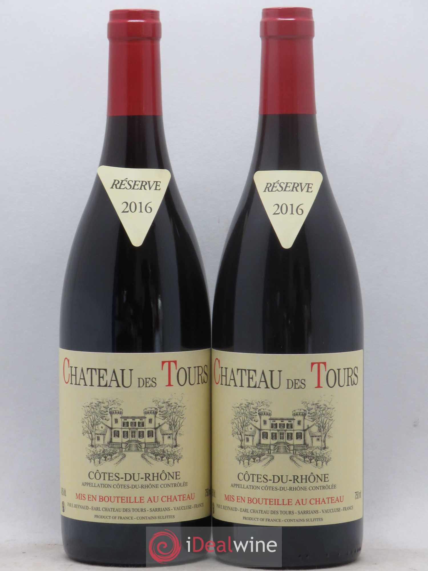 Côtes-du-Rhône Château des Tours Emmanuel Reynaud 2016 - Lot de 2 bouteilles - 0
