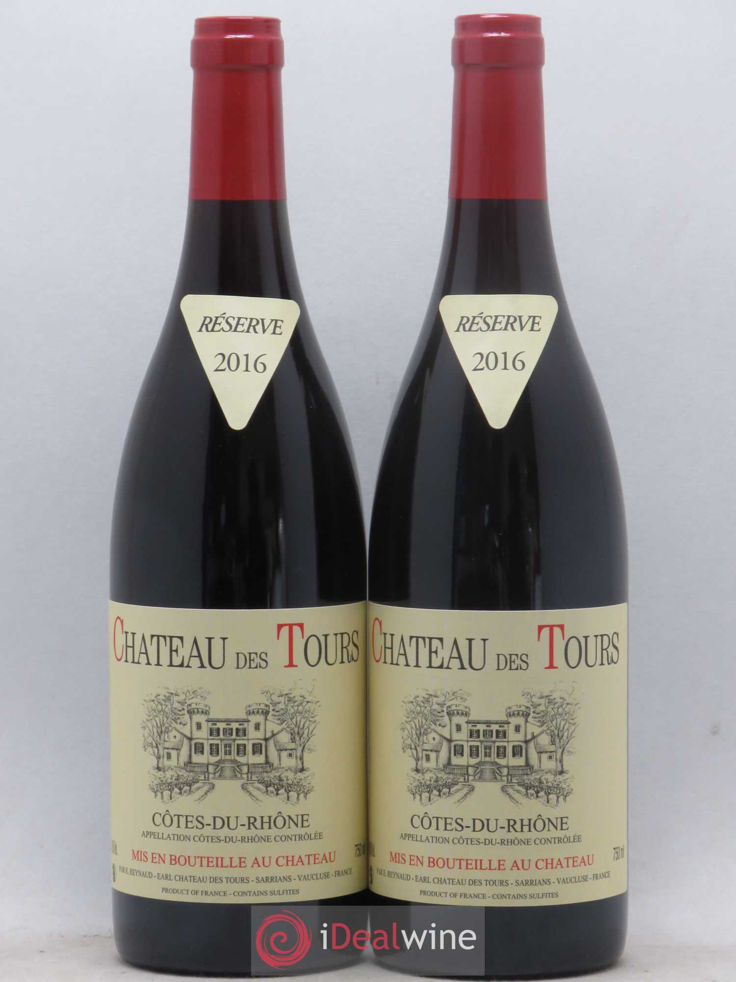 Côtes-du-Rhône Château des Tours Emmanuel Reynaud 2016 - Lot de 2 bouteilles - 0
