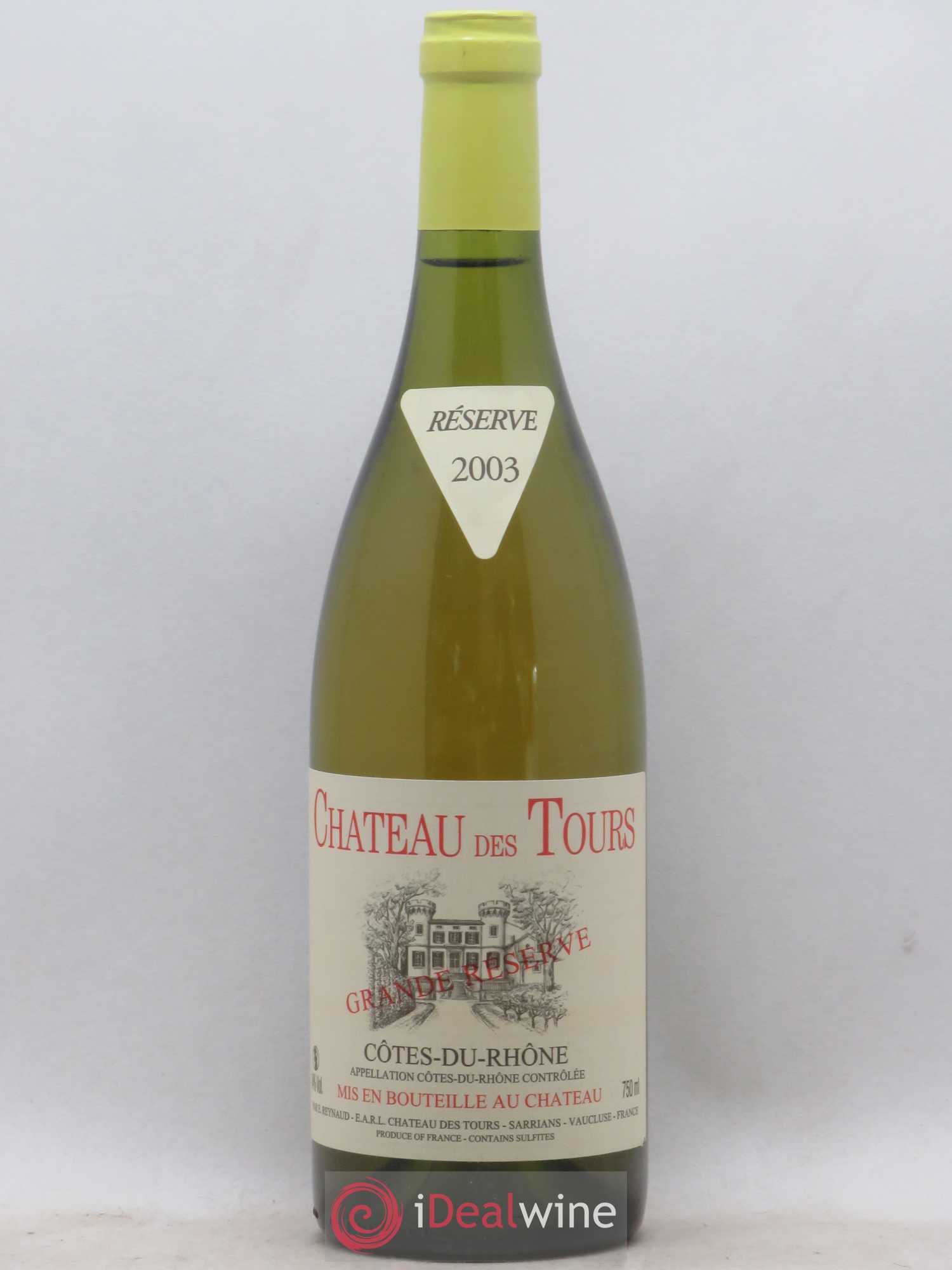 Côtes-du-Rhône Château des Tours Emmanuel Reynaud Grande Réserve 2003 - Lot de 1 bouteille - 0