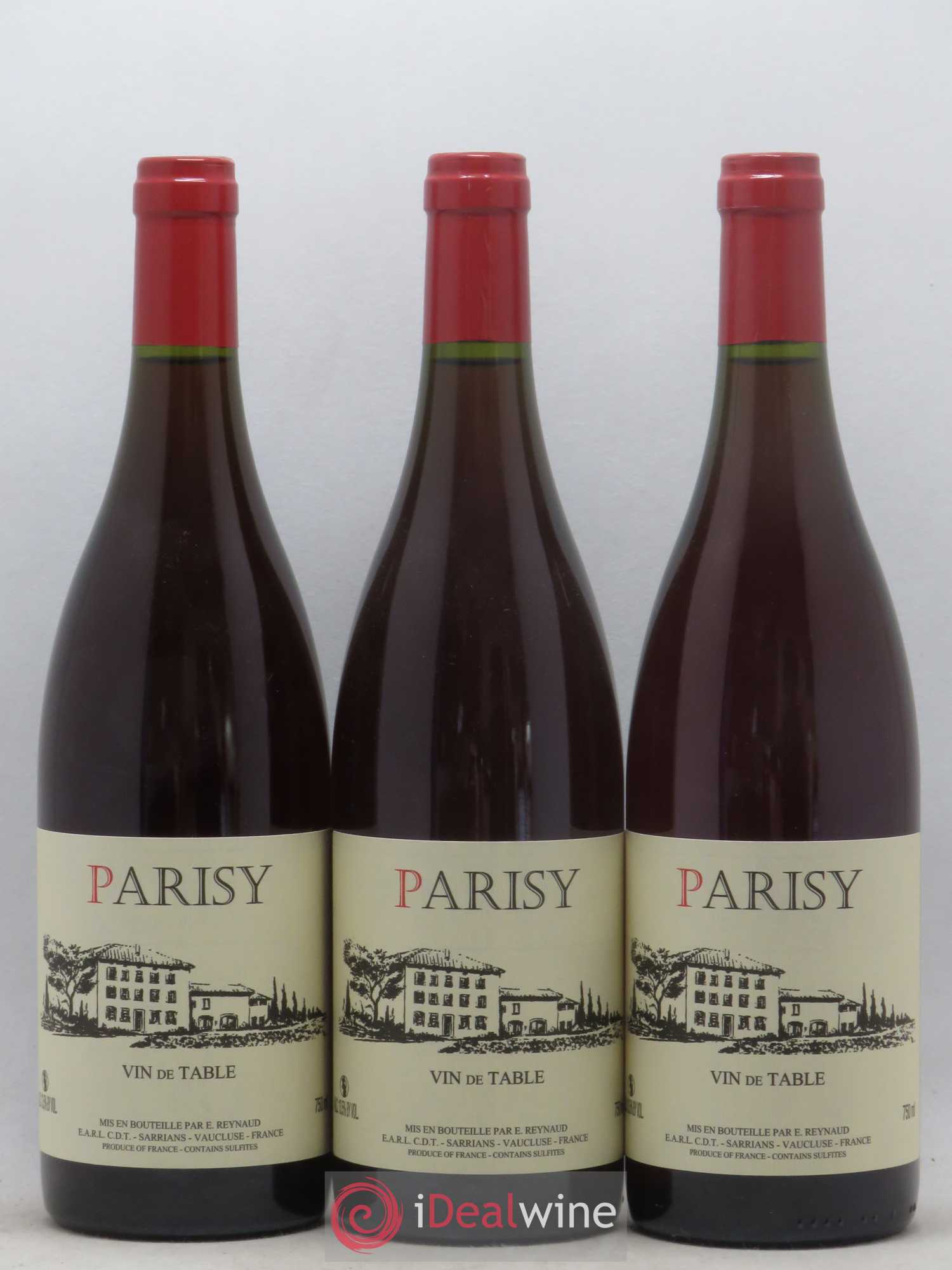 Vin de Table Parisy Emmanuel Reynaud - Posten von 3 Flaschen - 0