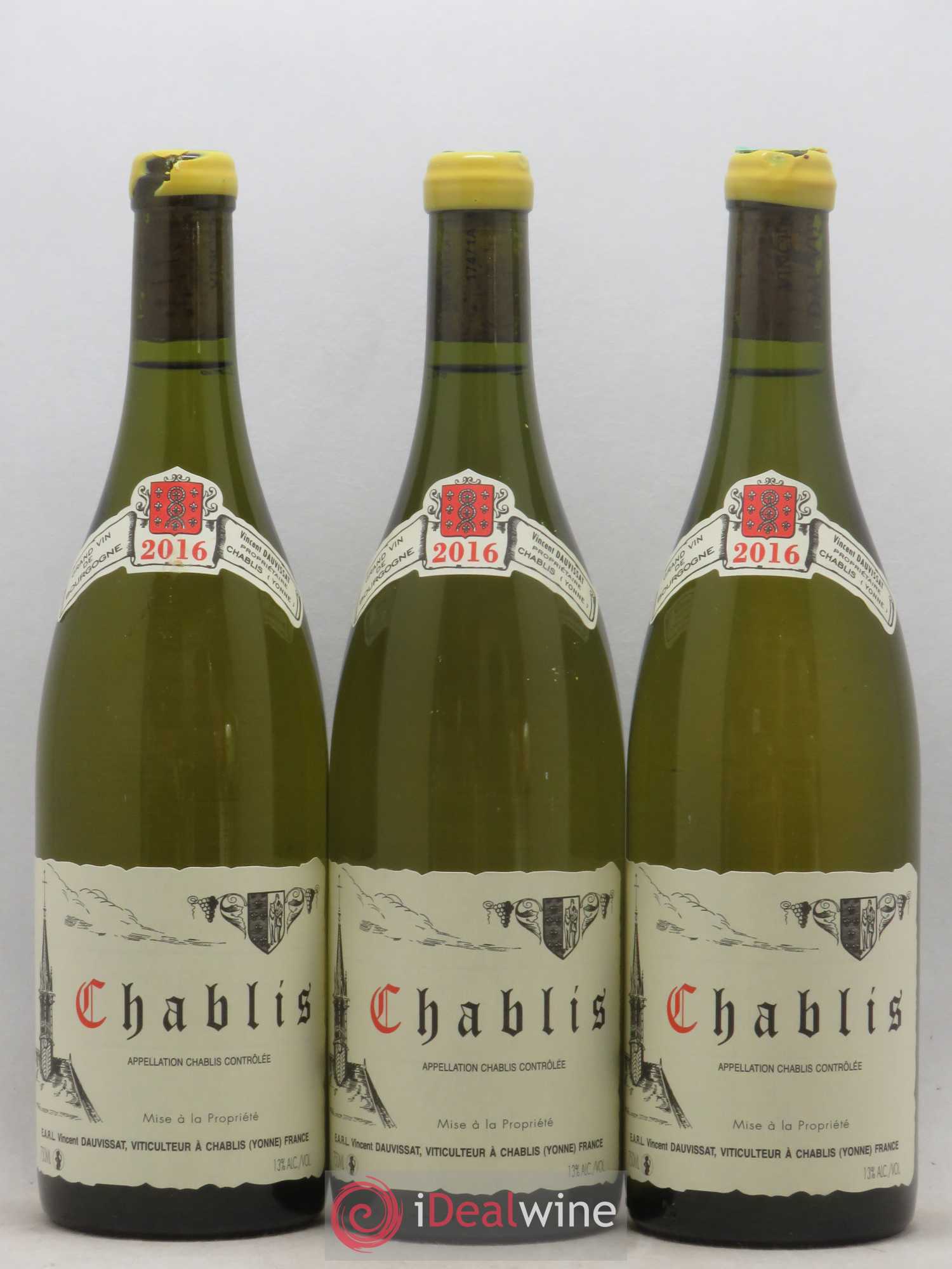 Chablis Vincent Dauvissat (Domaine) 2016 - Lot de 6 bouteilles - 2