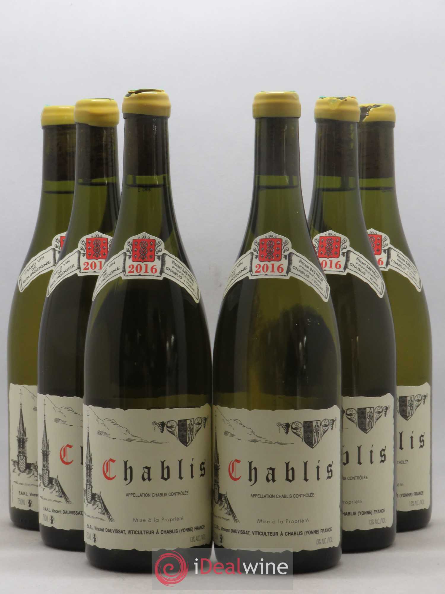 Chablis Vincent Dauvissat (Domaine) 2016 - Lot de 6 bouteilles - 0