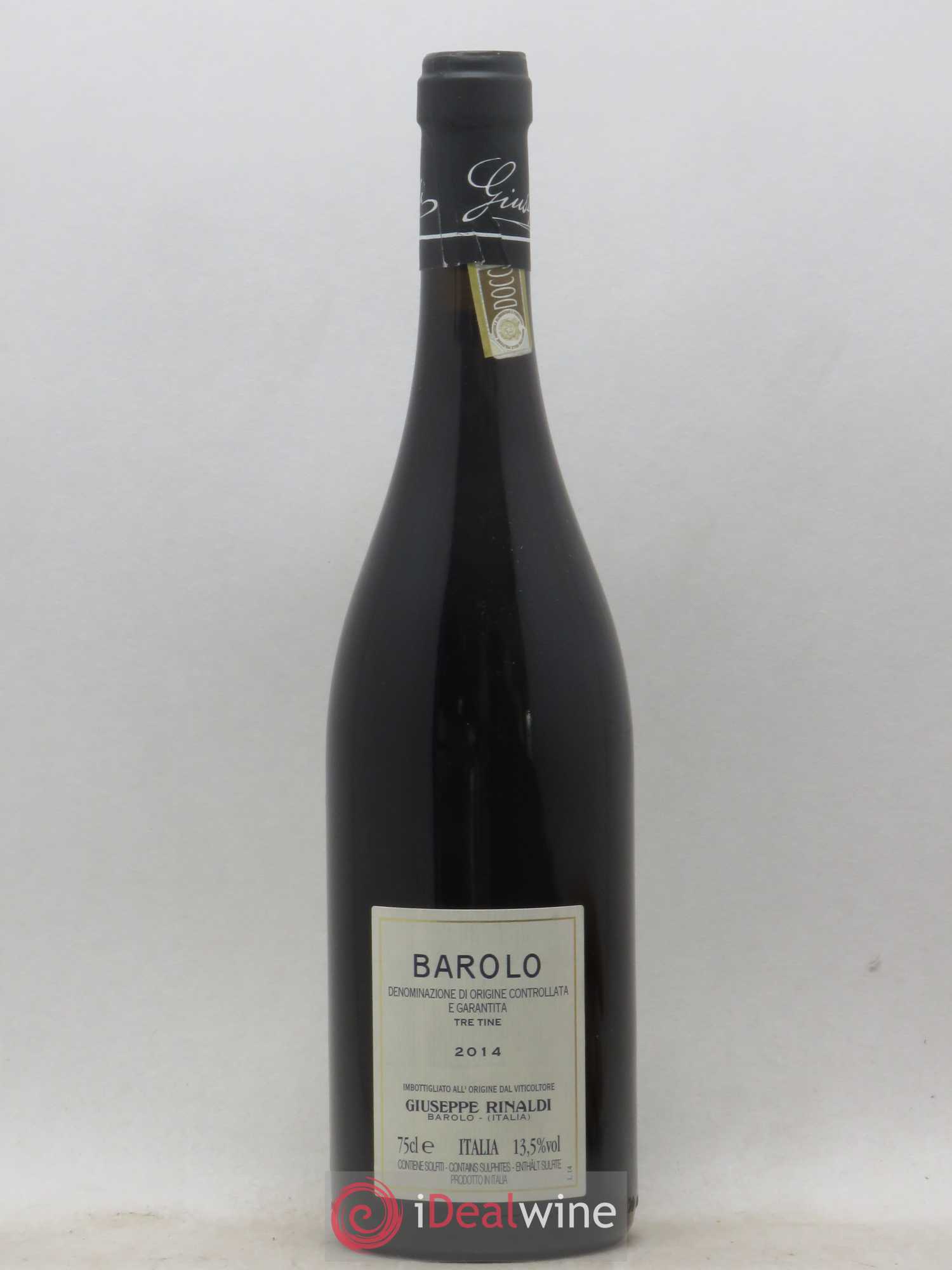 Barolo DOCG Tre Tine Giuseppe Rinaldi 2014 - Lot of 1 bottle - 1