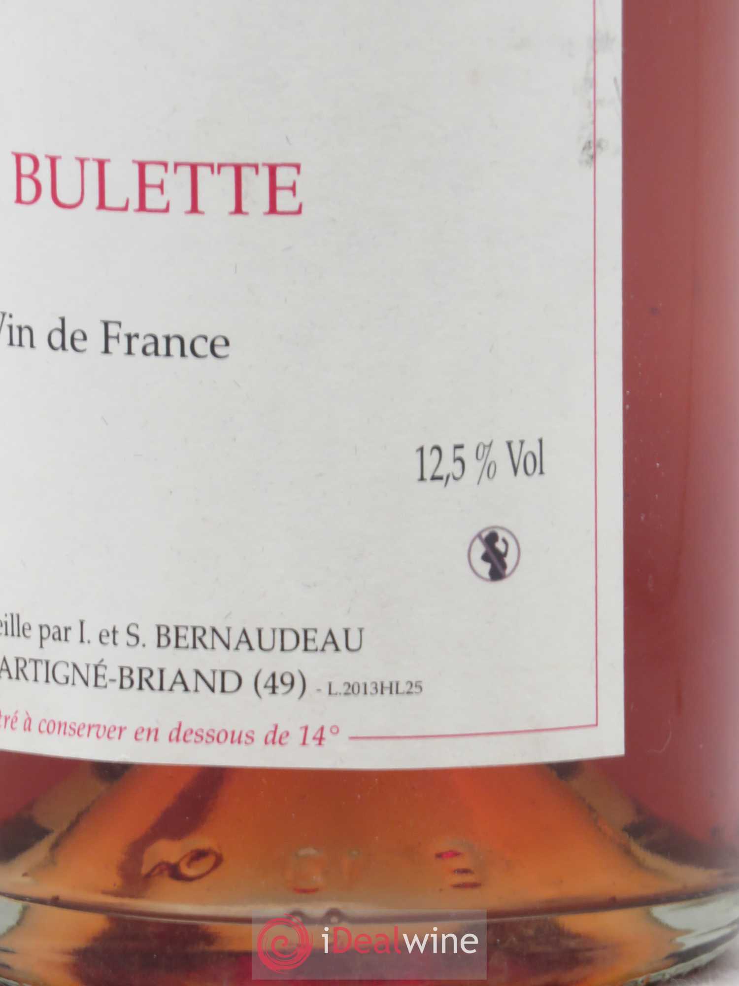 Vin de France La Bullette Stéphane Bernaudeau 2013 - Lot de 3 bouteilles - 1