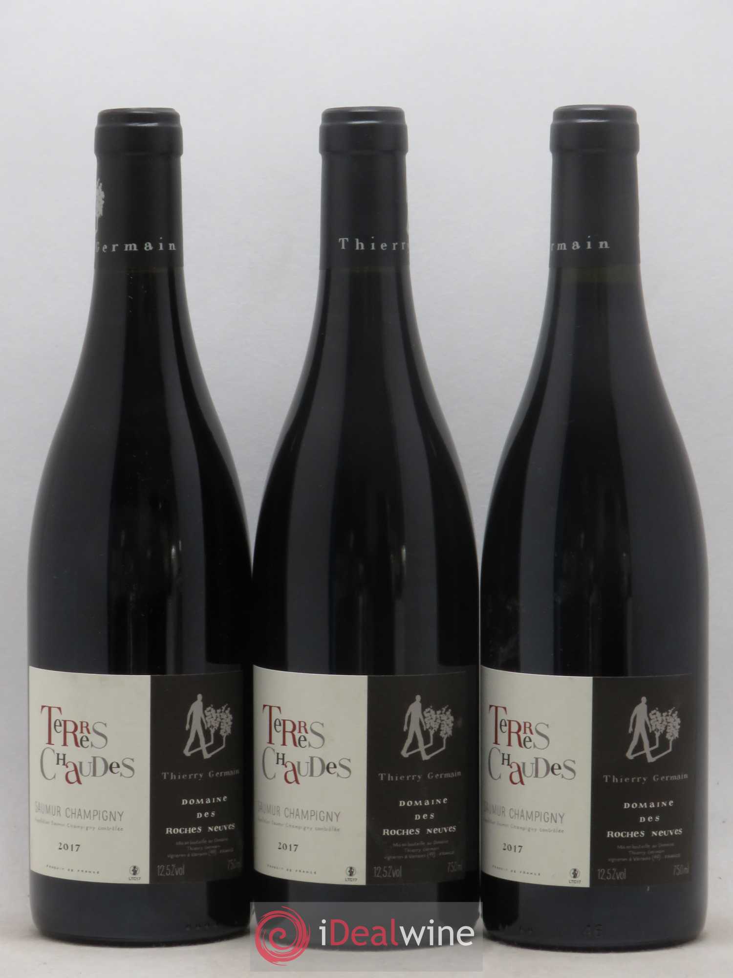 Saumur-Champigny Terres Chaudes Domaine des Roches Neuves - Thierry Germain 2017 - Lot de 3 bouteilles - 0
