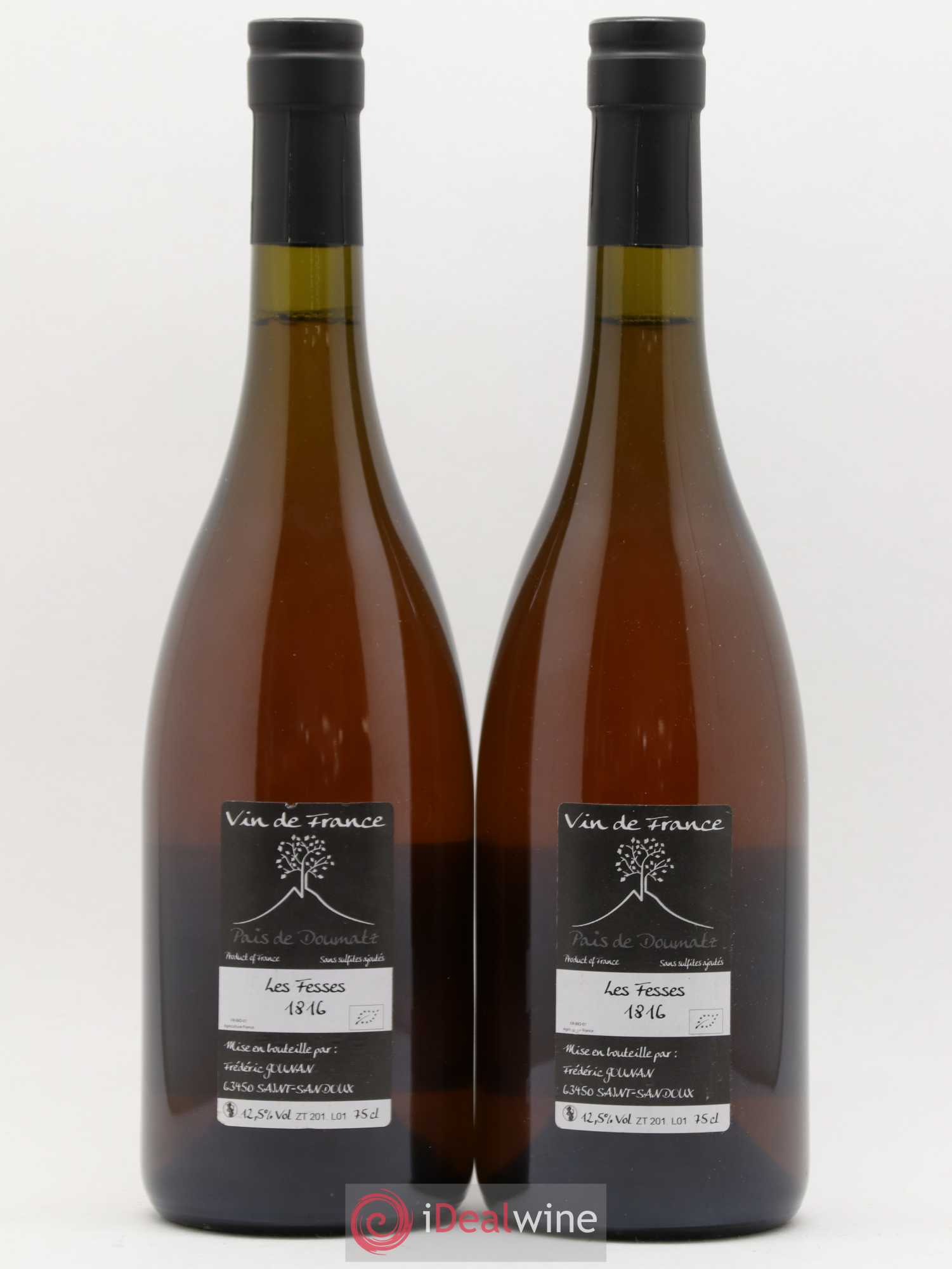 Vin de France Les Fesses Vignoble de l'Arbre Blanc 2018 - Lot de 2 bouteilles - 1