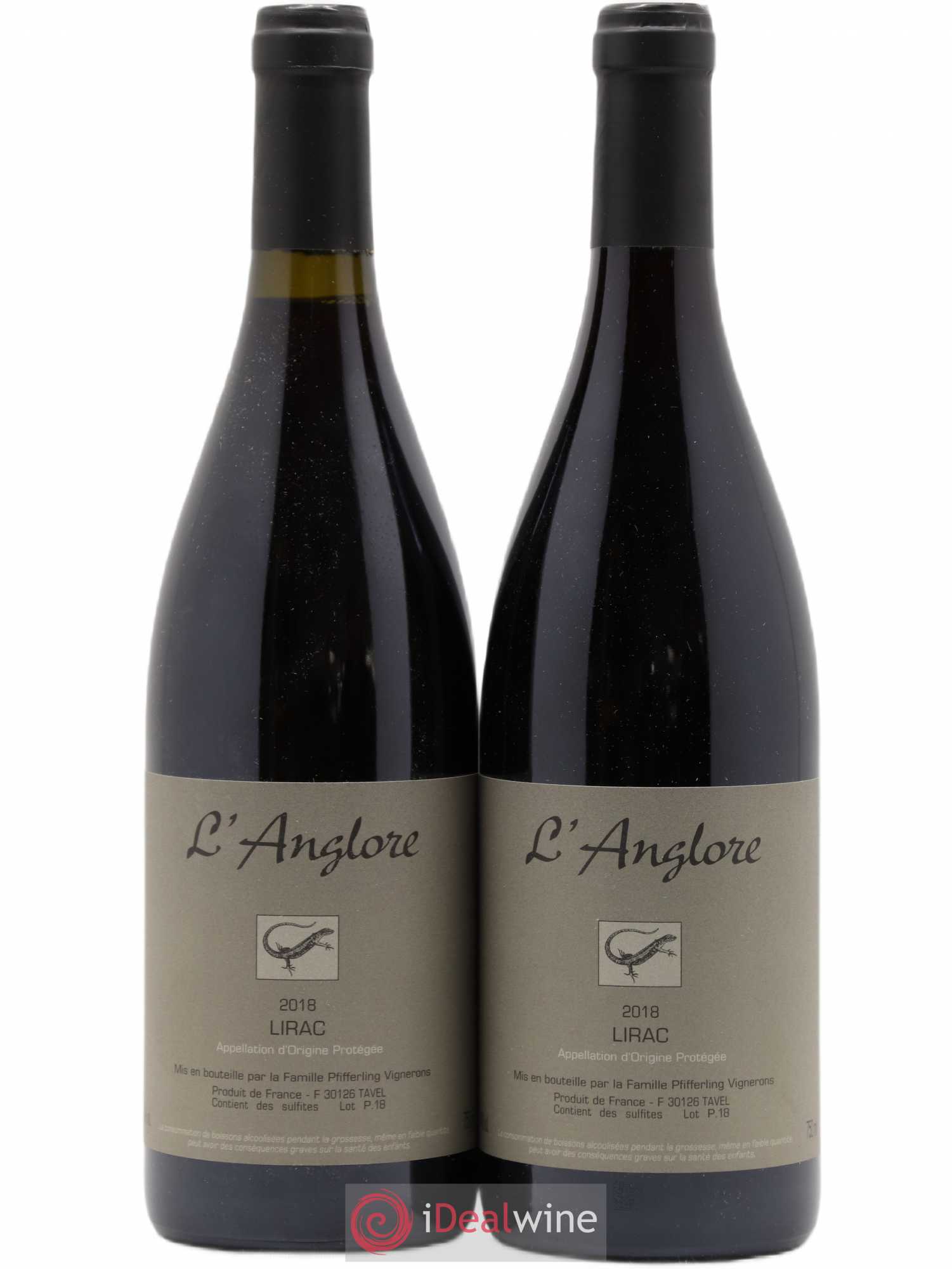 Lirac L'Anglore 2018 - Posten von 2 Flaschen - 0