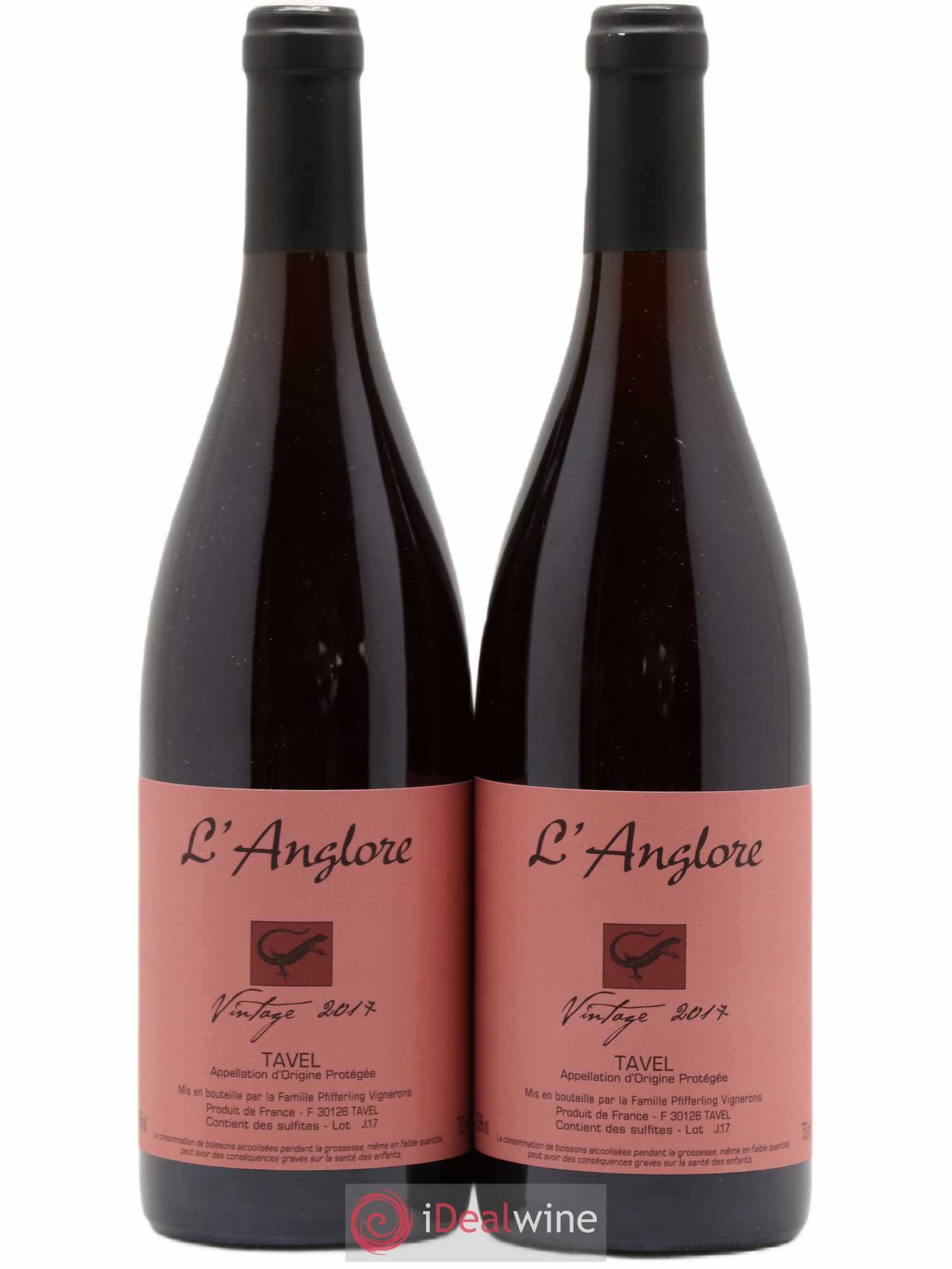 Tavel Vintage L'Anglore 2017 - Posten von 2 Flaschen - 0