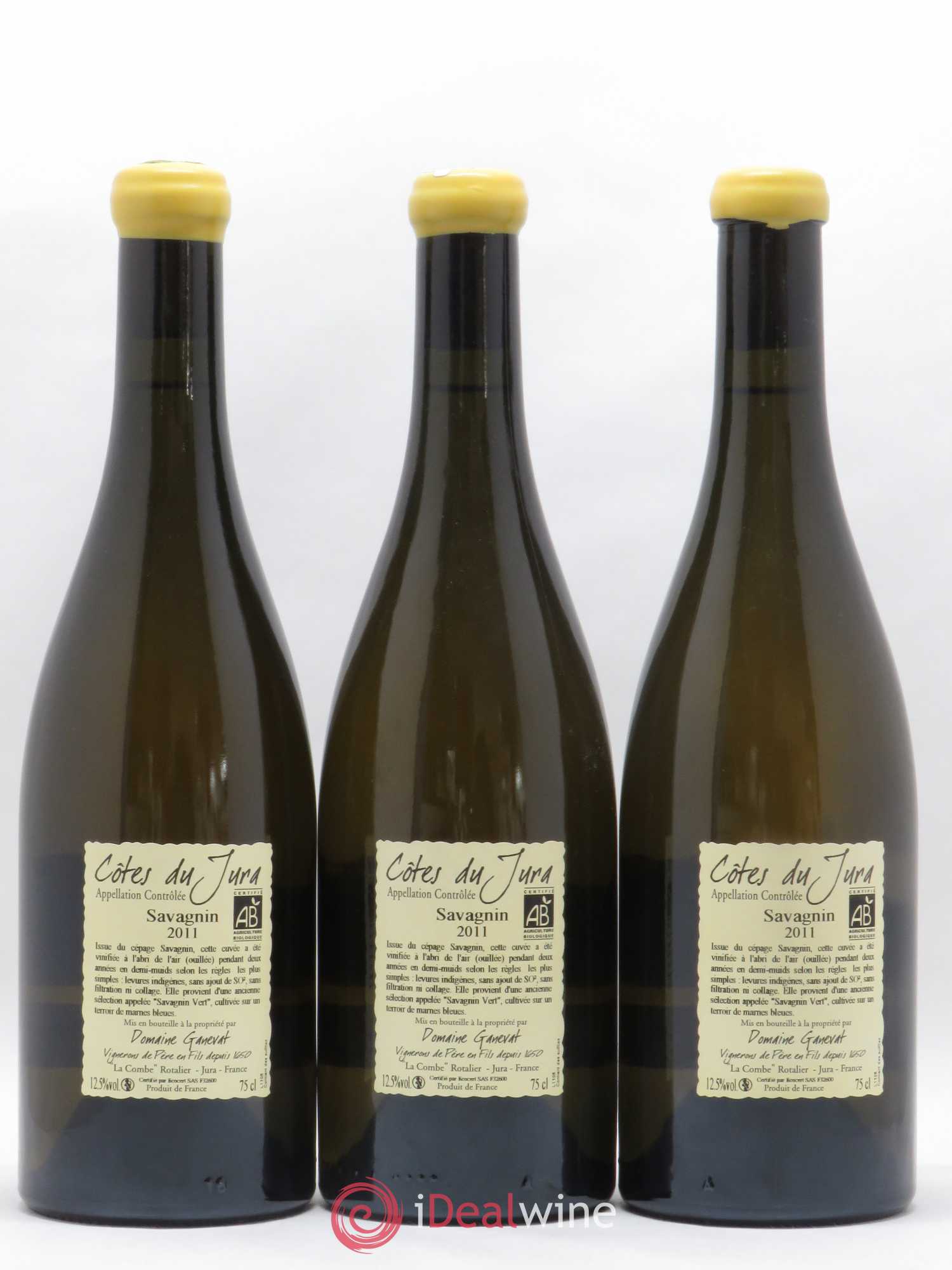 Côtes du Jura Les Chalasses Marnes Bleues Jean-François Ganevat (Domaine) 2011 - Lot de 3 bouteilles - 1