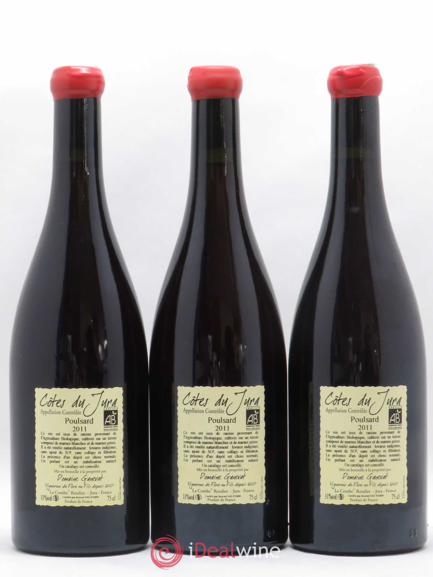 Côtes du Jura Cuvée de l'Enfant Terrible Jean-François Ganevat (Domaine) 2011 - Lot de 3 bouteilles - 1
