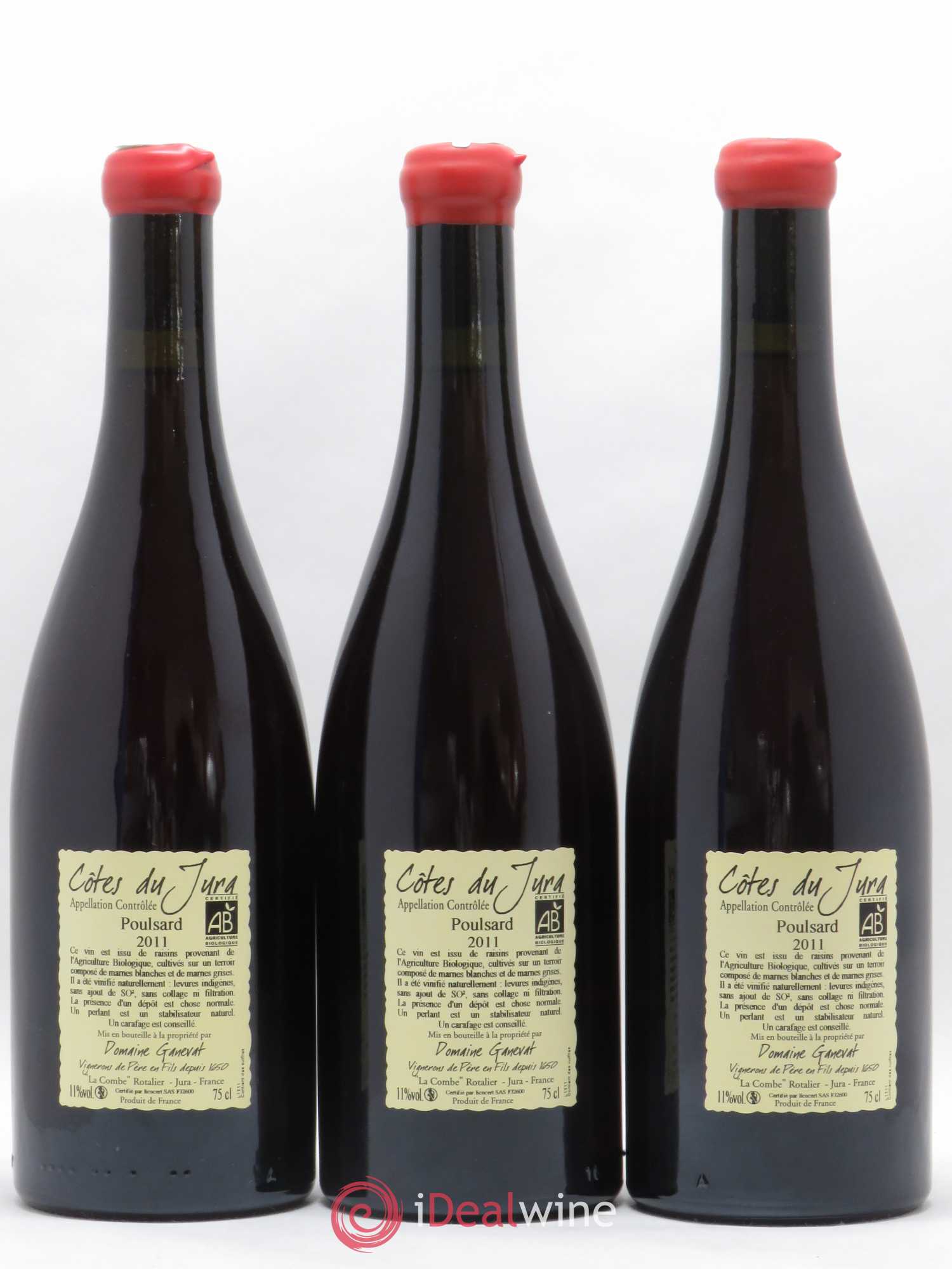 Côtes du Jura Cuvée de l'Enfant Terrible Jean-François Ganevat (Domaine) 2011 - Lot de 3 bouteilles - 1