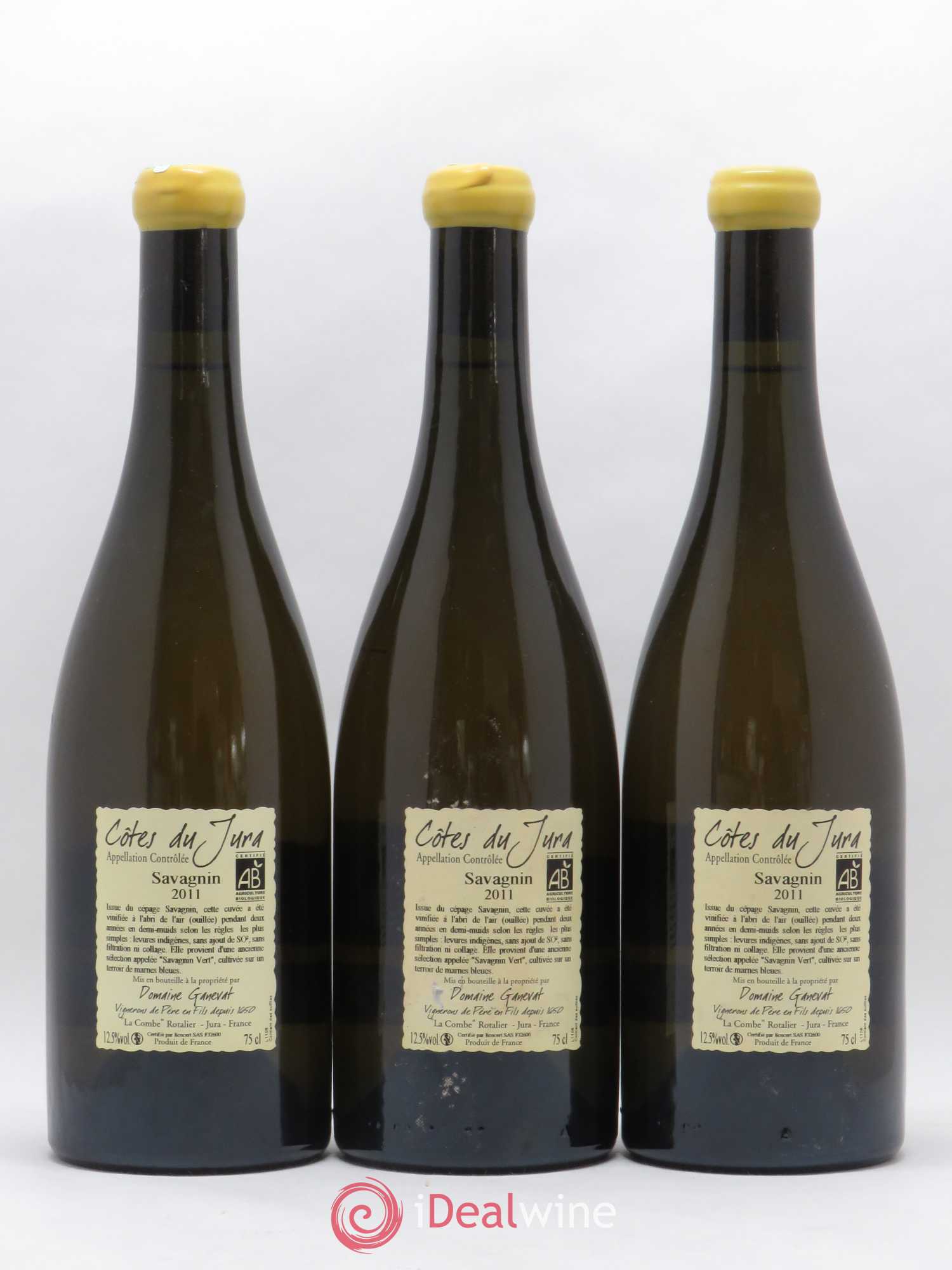 Côtes du Jura Les Chalasses Marnes Bleues Jean-François Ganevat (Domaine) 2011 - Lot de 3 bouteilles - 1