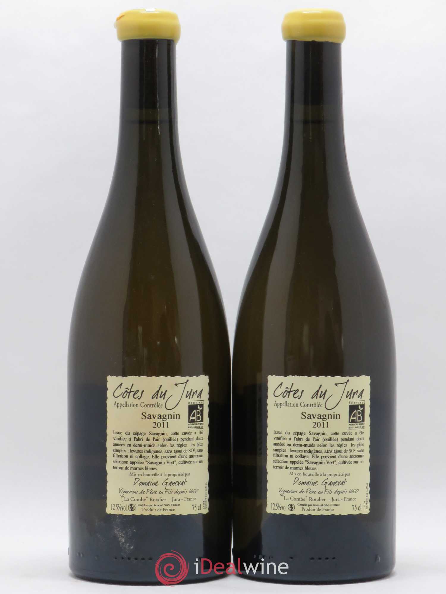 Côtes du Jura Les Chalasses Marnes Bleues Jean-François Ganevat (Domaine) 2011 - Lot de 2 bouteilles - 1