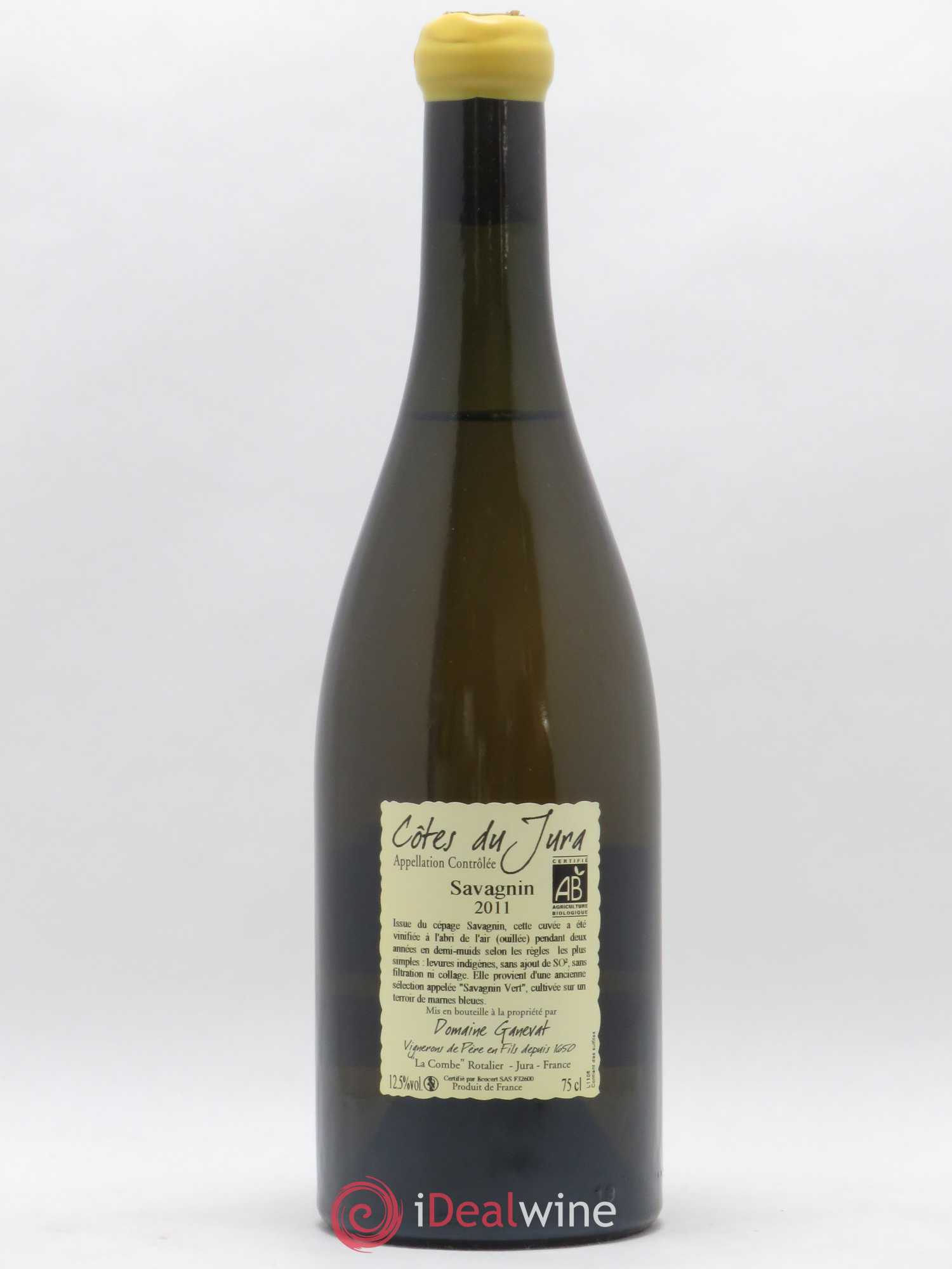 Côtes du Jura Les Chalasses Marnes Bleues Jean-François Ganevat (Domaine) 2011 - Lot de 1 bouteille - 1