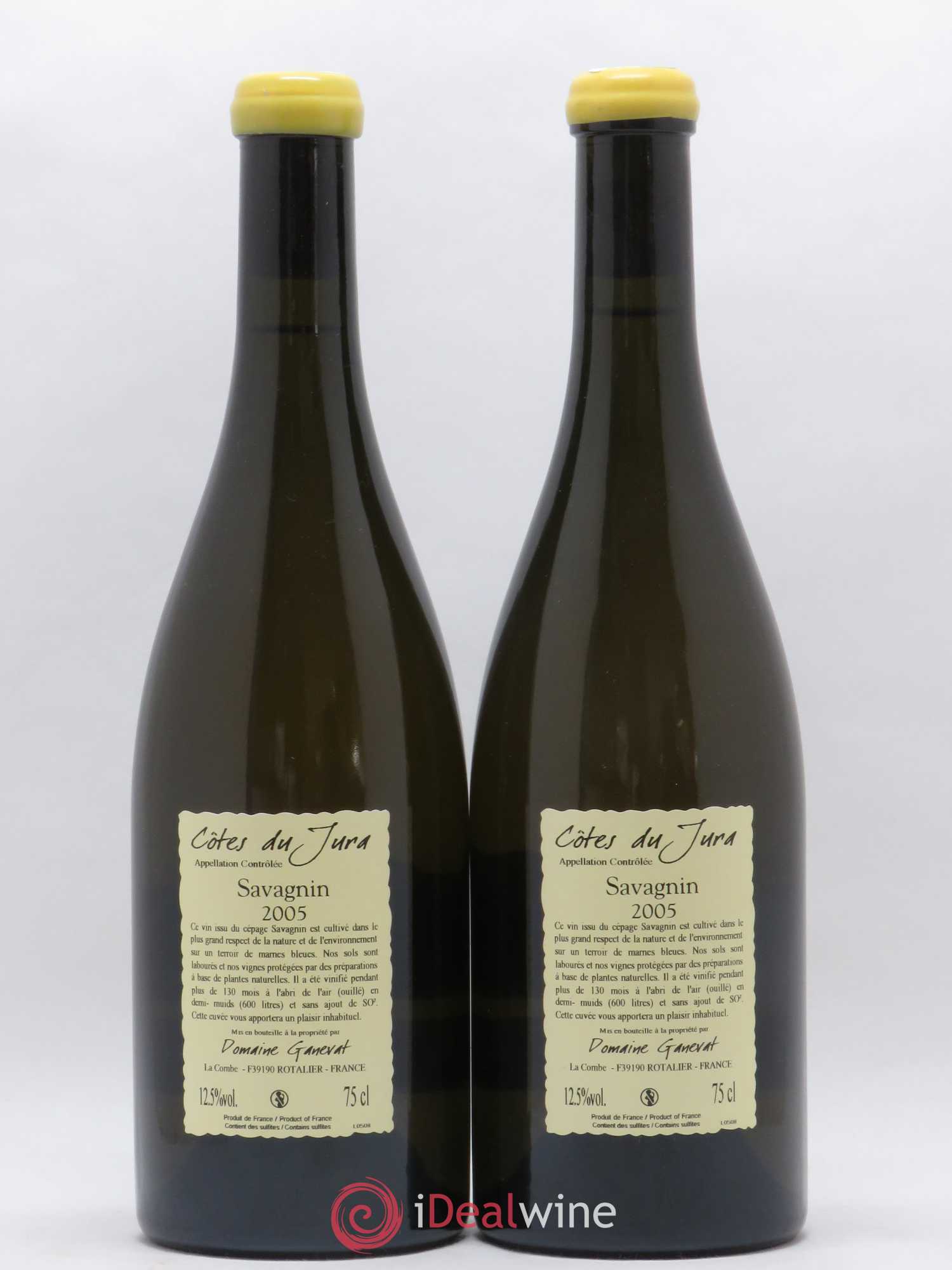 Côtes du Jura Les Vignes de mon Père Jean-François Ganevat (Domaine) 2005 - Lot de 2 bouteilles - 1