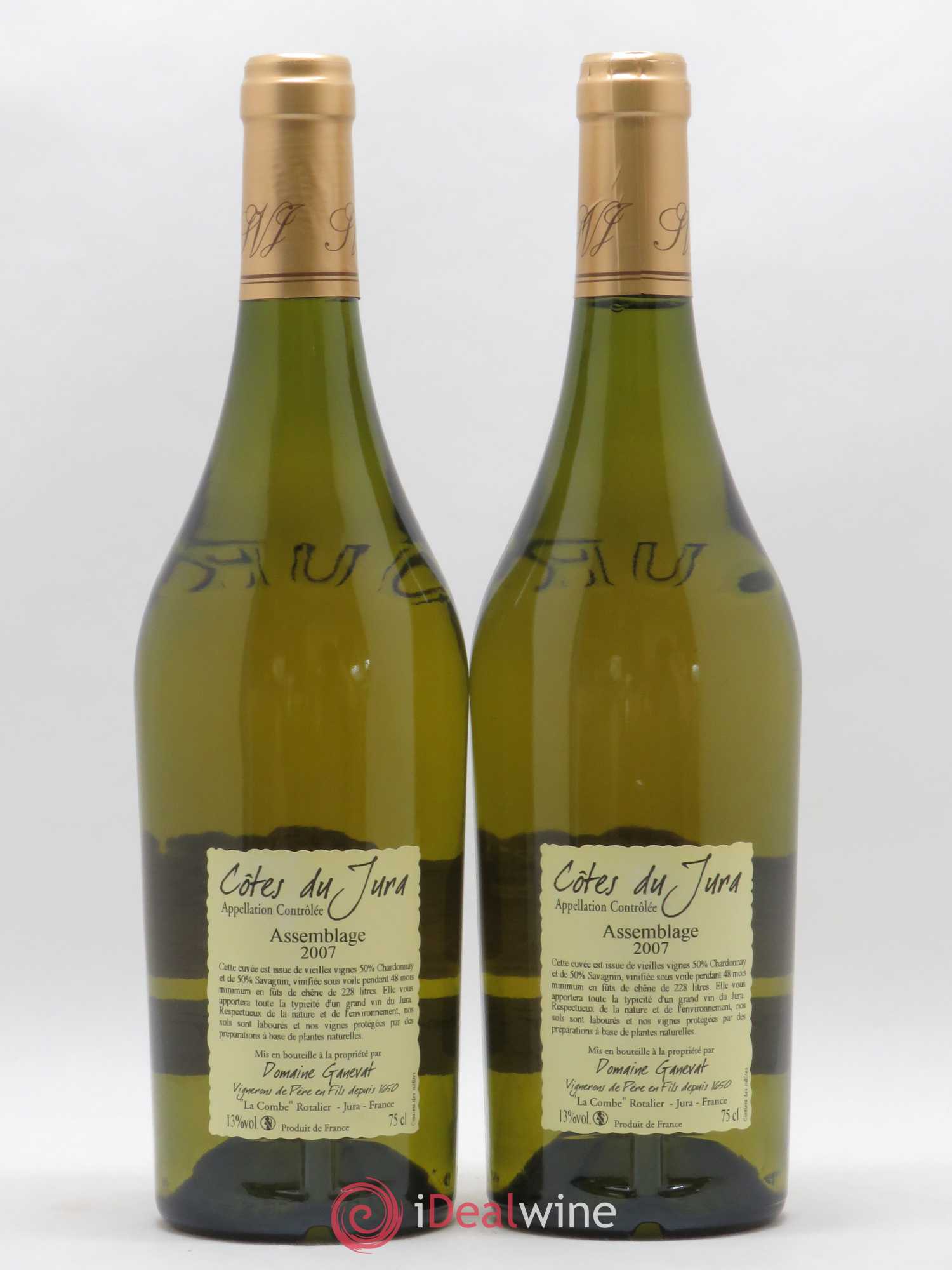 Côtes du Jura Cuvée de Garde Jean-François Ganevat (Domaine) 2007 - Lot de 2 bouteilles - 1