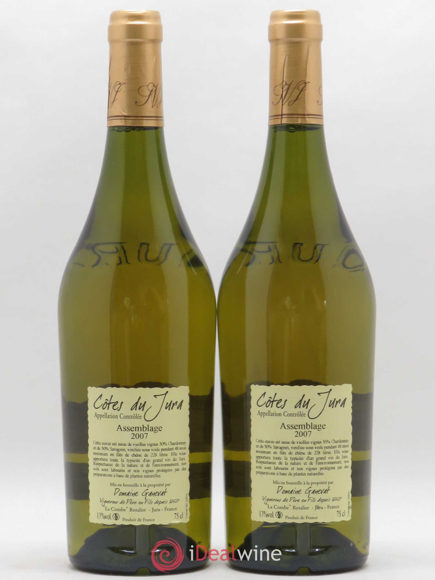 Côtes du Jura Cuvée de Garde Jean-François Ganevat (Domaine) 2007 - Lot de 2 bouteilles - 1