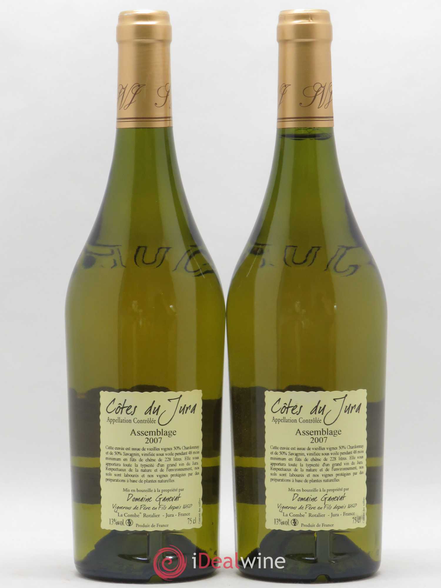 Côtes du Jura Cuvée de Garde Jean-François Ganevat (Domaine) 2007 - Lot de 2 bouteilles - 1
