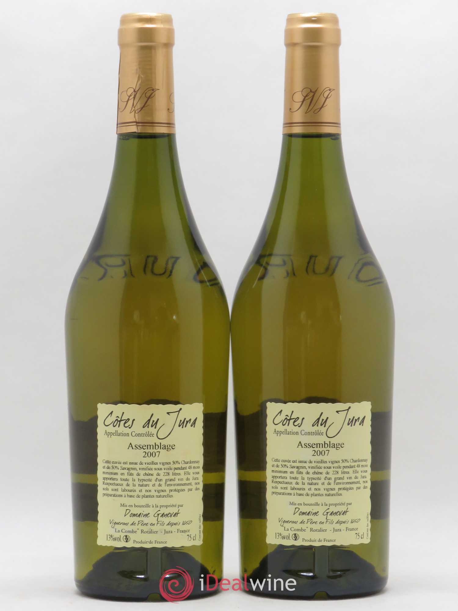 Côtes du Jura Cuvée de Garde Jean-François Ganevat (Domaine) 2007 - Lot de 2 bouteilles - 1