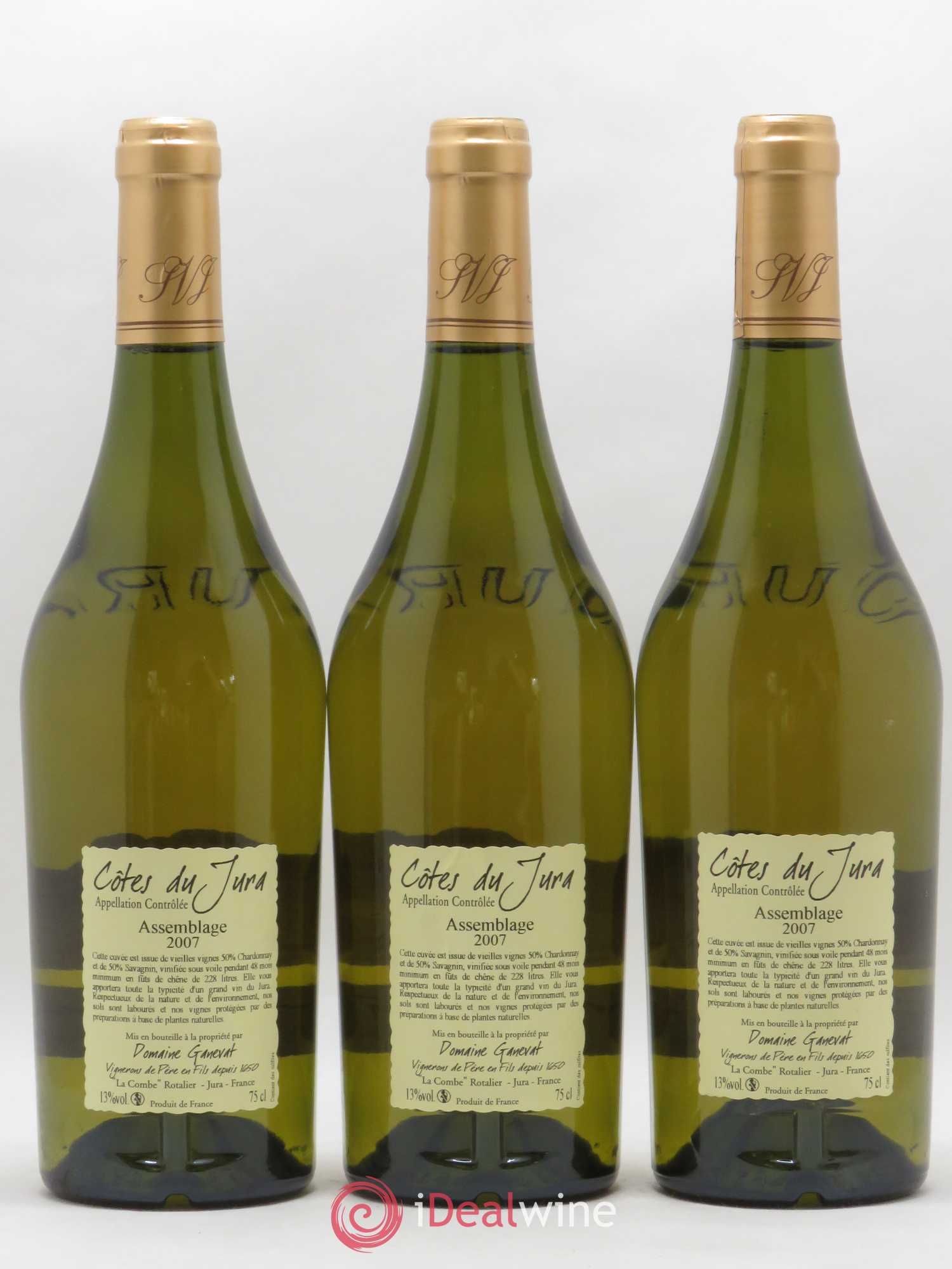 Côtes du Jura Cuvée de Garde Jean-François Ganevat (Domaine) 2007 - Lot de 3 bouteilles - 1