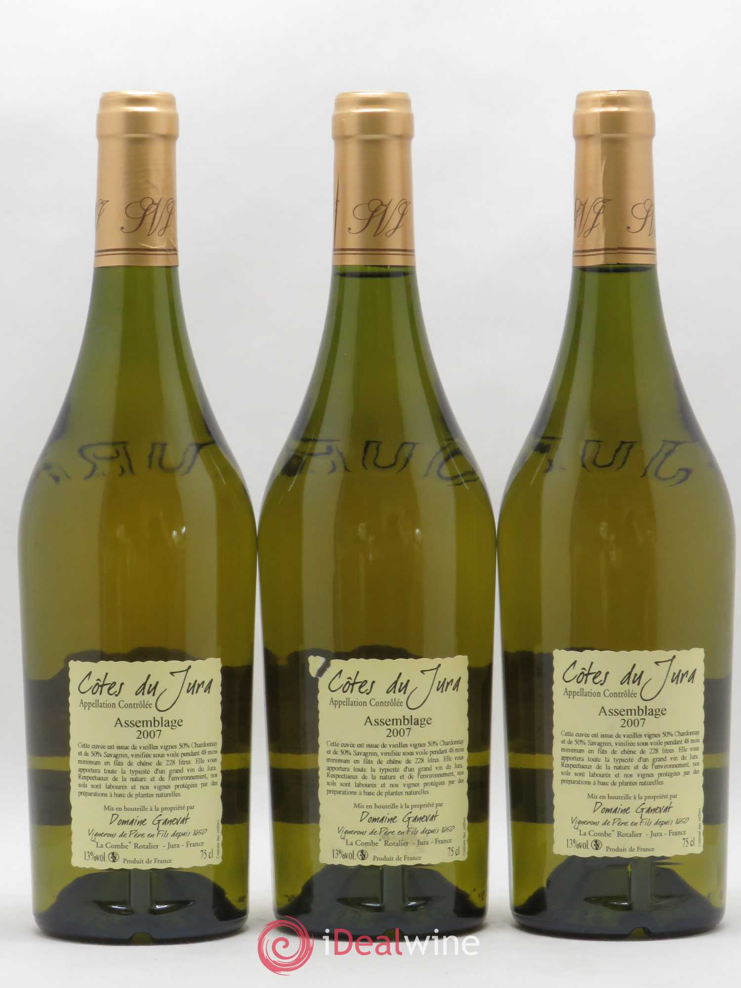 Côtes du Jura Cuvée de Garde Jean-François Ganevat (Domaine) 2007 - Lot de 3 bouteilles - 1