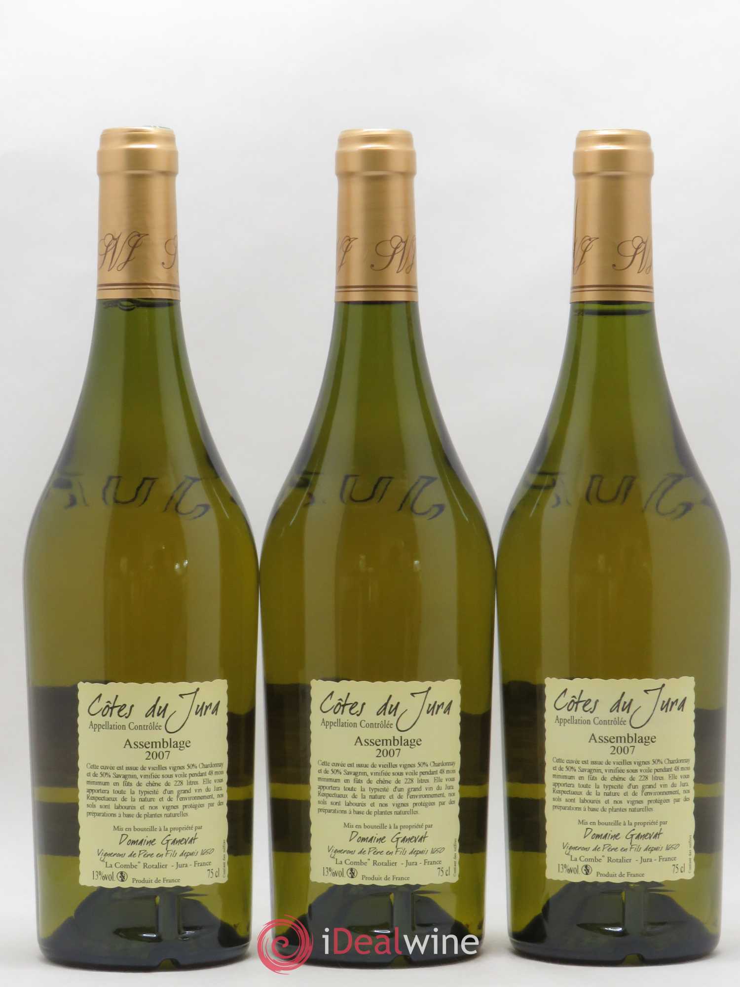Côtes du Jura Cuvée de Garde Jean-François Ganevat (Domaine) 2007 - Lot de 6 bouteilles - 4
