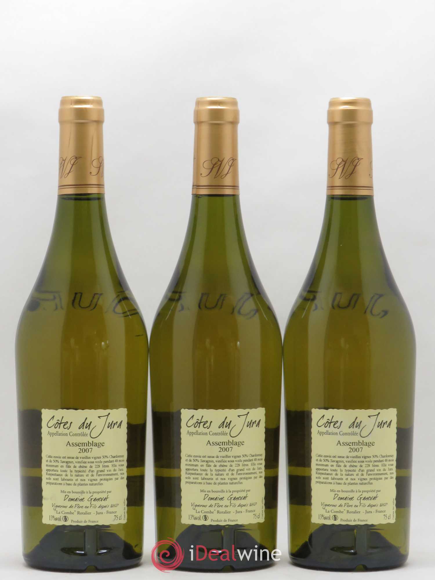 Côtes du Jura Cuvée de Garde Jean-François Ganevat (Domaine) 2007 - Lot de 6 bouteilles - 4