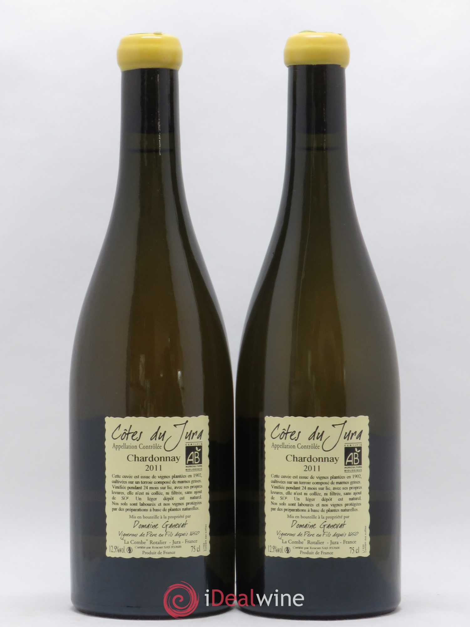Côtes du Jura Les Chalasses Vieilles Vignes Jean-François Ganevat (Domaine) 2011 - Lot de 2 bouteilles - 1