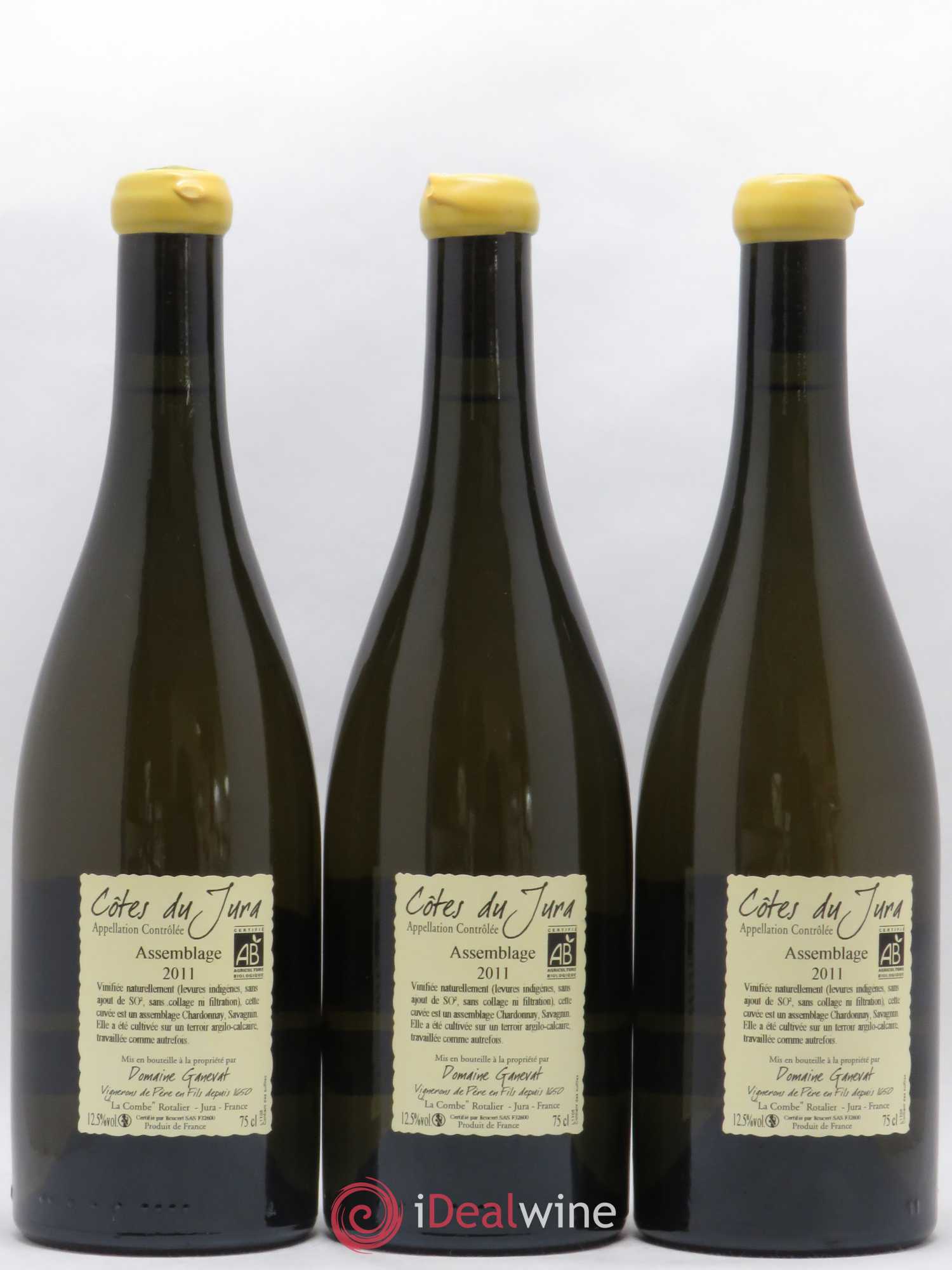 Côtes du Jura Cuvée Orégane Jean-François Ganevat (Domaine) 2011 - Lot de 3 bouteilles - 1
