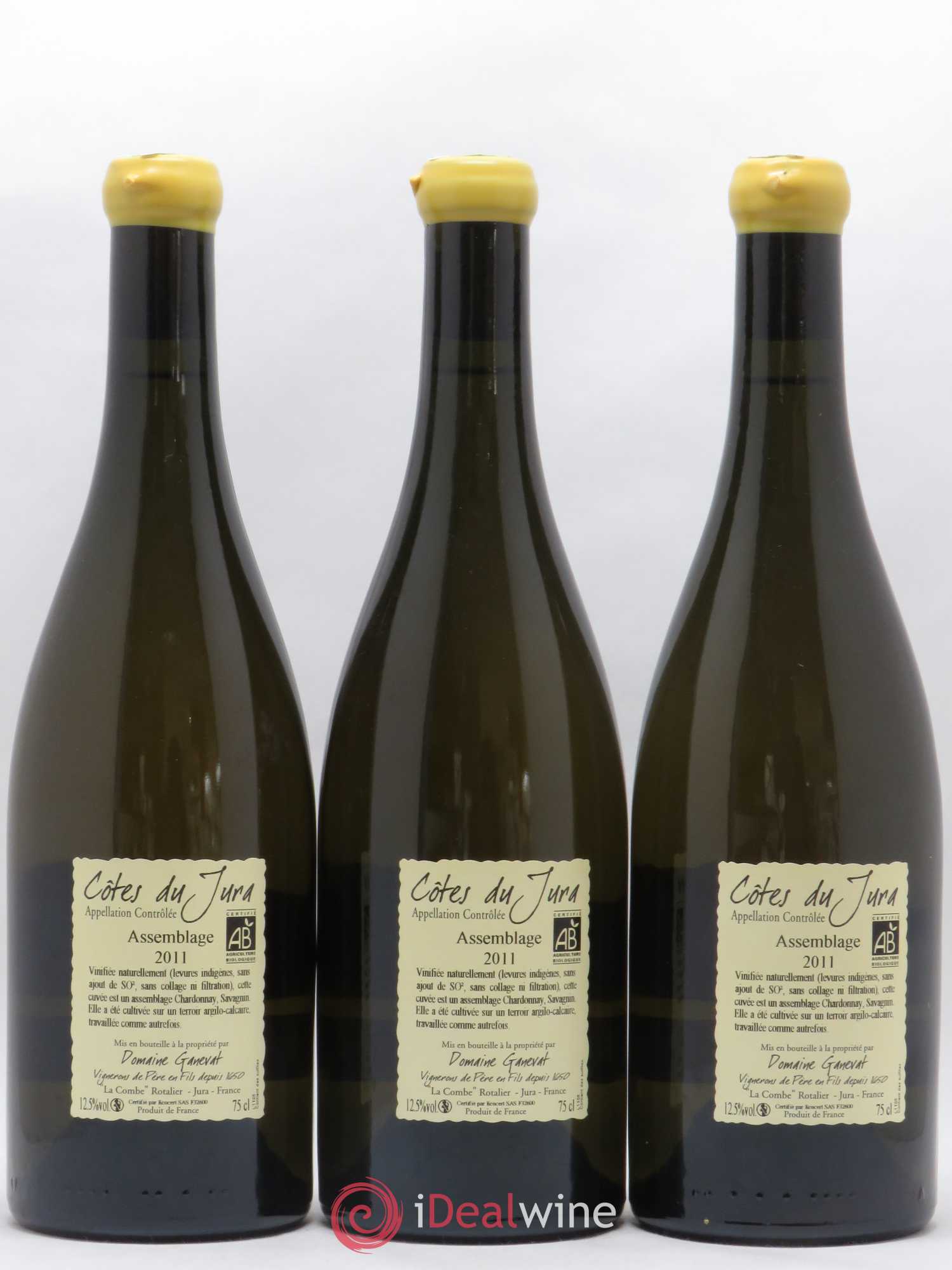 Côtes du Jura Cuvée Orégane Jean-François Ganevat (Domaine) 2011 - Lot de 3 bouteilles - 1