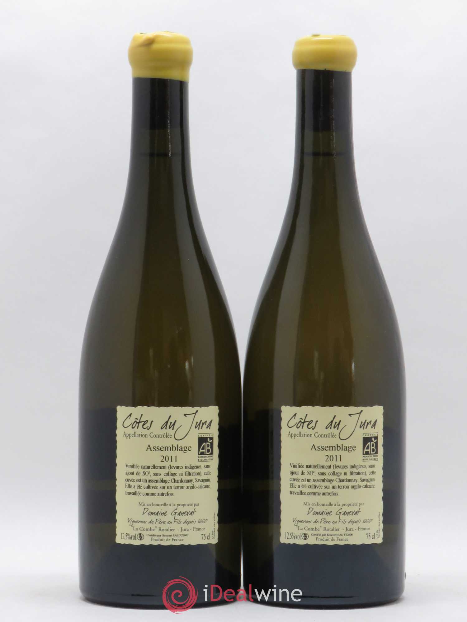 Côtes du Jura Cuvée Orégane Jean-François Ganevat (Domaine) 2011 - Lot de 2 bouteilles - 1
