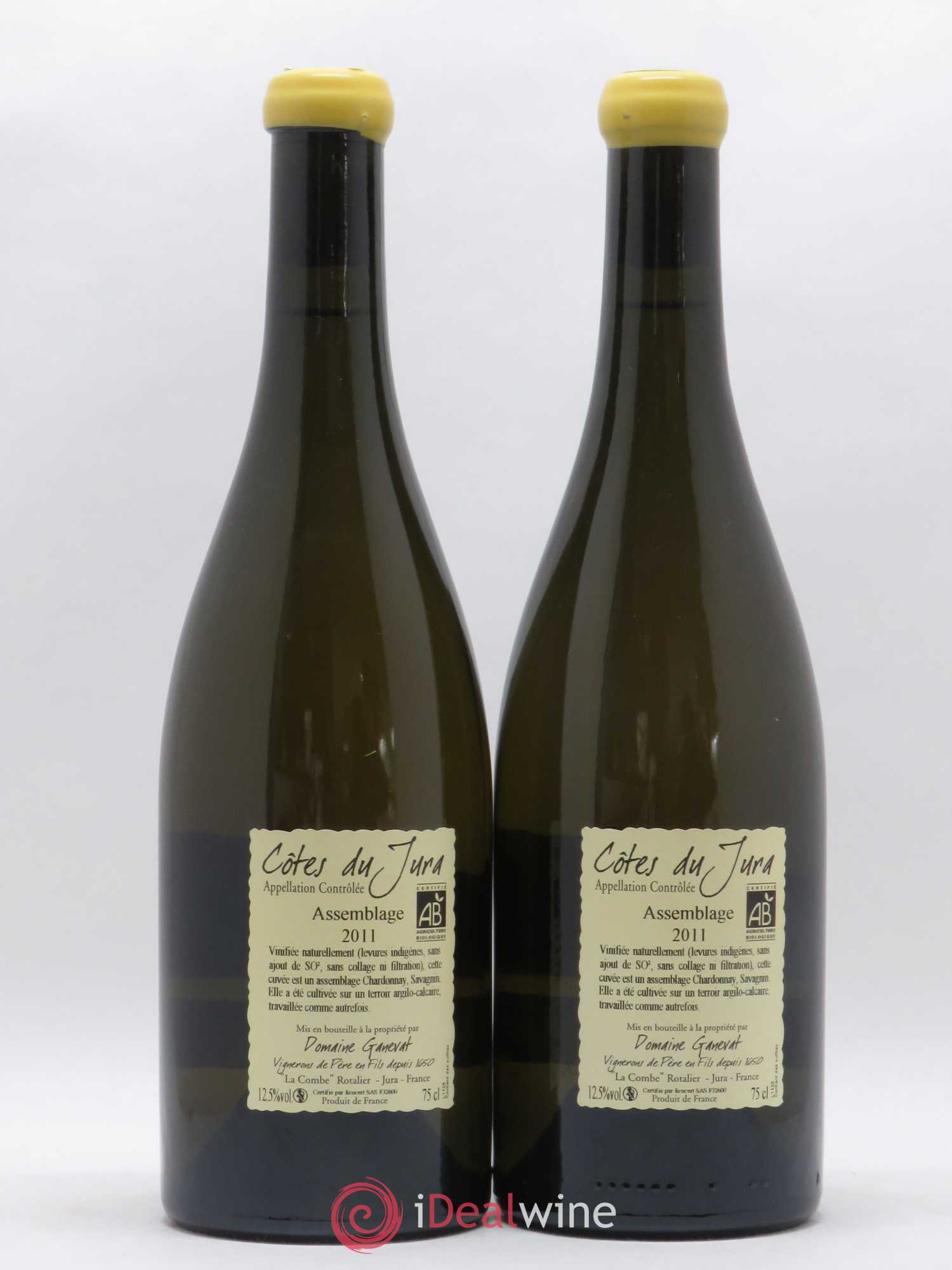 Côtes du Jura Cuvée Orégane Jean-François Ganevat (Domaine) 2011 - Lot de 2 bouteilles - 1