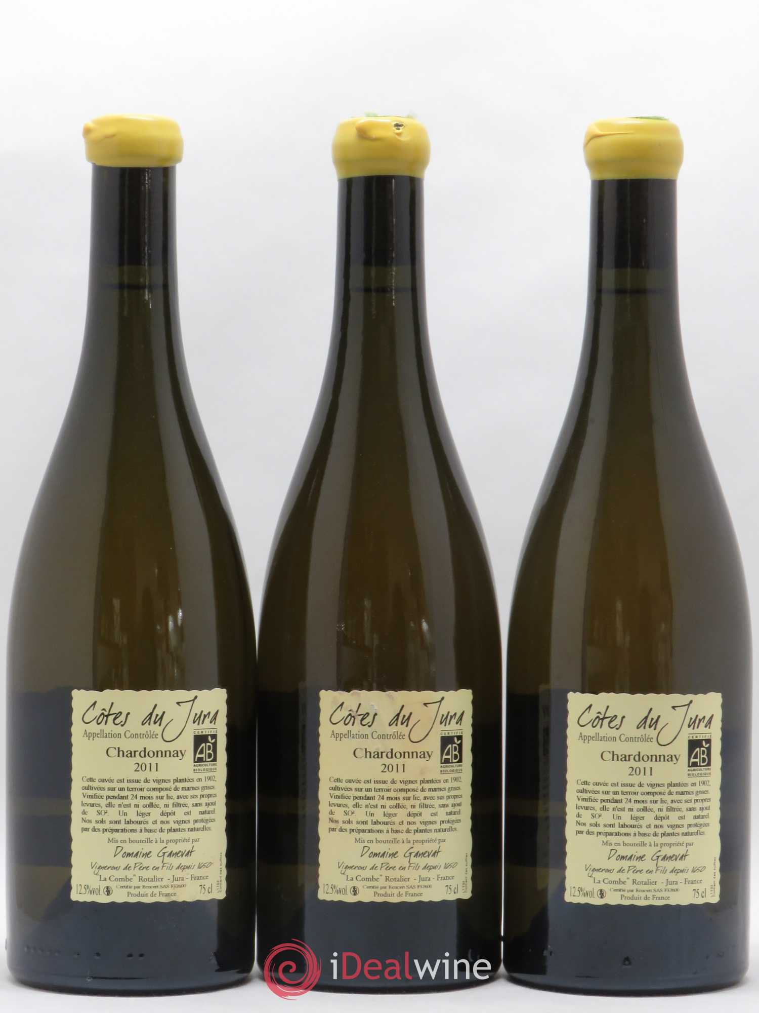 Côtes du Jura Les Chalasses Vieilles Vignes Jean-François Ganevat (Domaine) 2011 - Lot de 3 bouteilles - 1